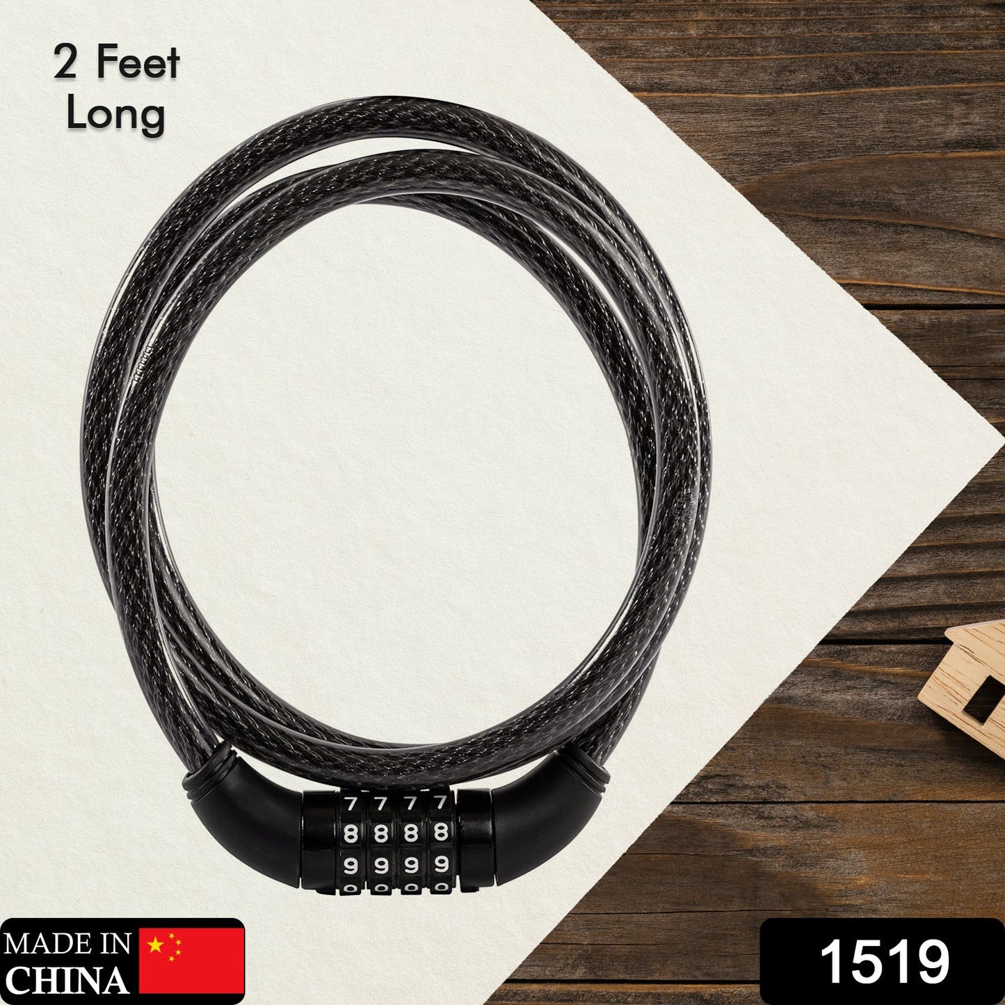 1519 Combination Multipurpose Number Lock Cycle Lock & Multiuse Lock 4 Digit
