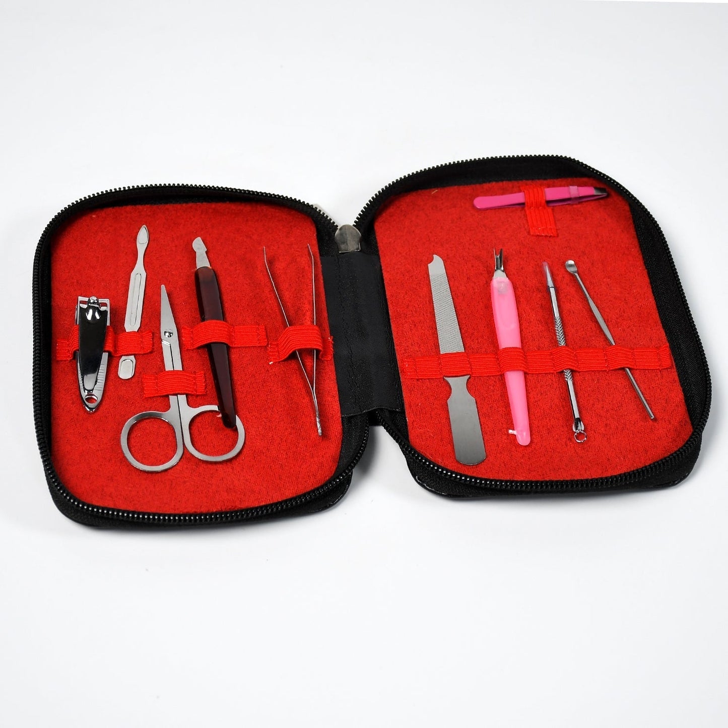 1268 Manicure Pedicure Kit Steel Kit Stainless Steel Manicure Kit Professional Grooming Care Tools For Men & Women Care (10 tool )