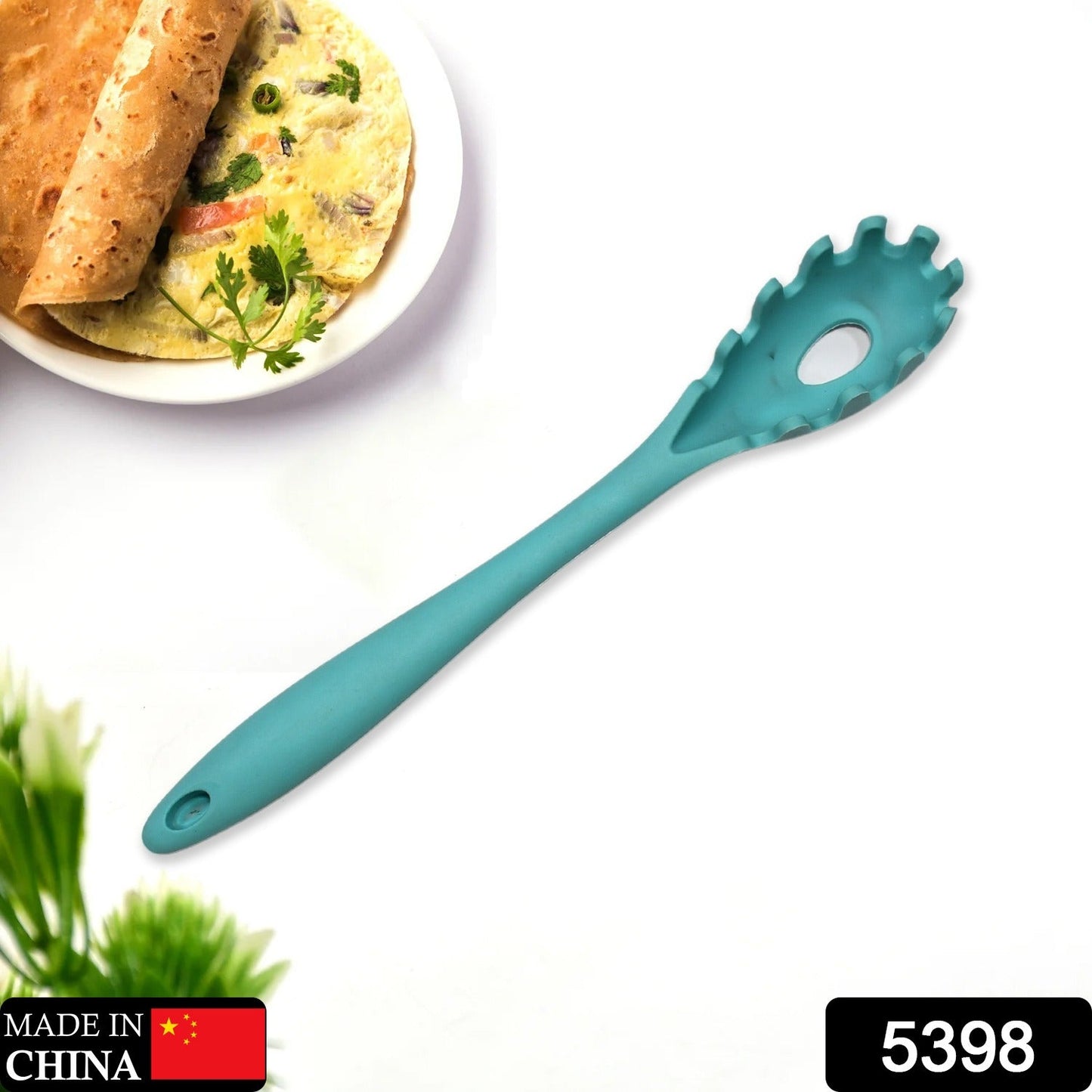 5398 Pasta Fork High Heat Resistant Hygienic One Piece Design, Spaghetti Strainer & Server Spoon Pasta Forks