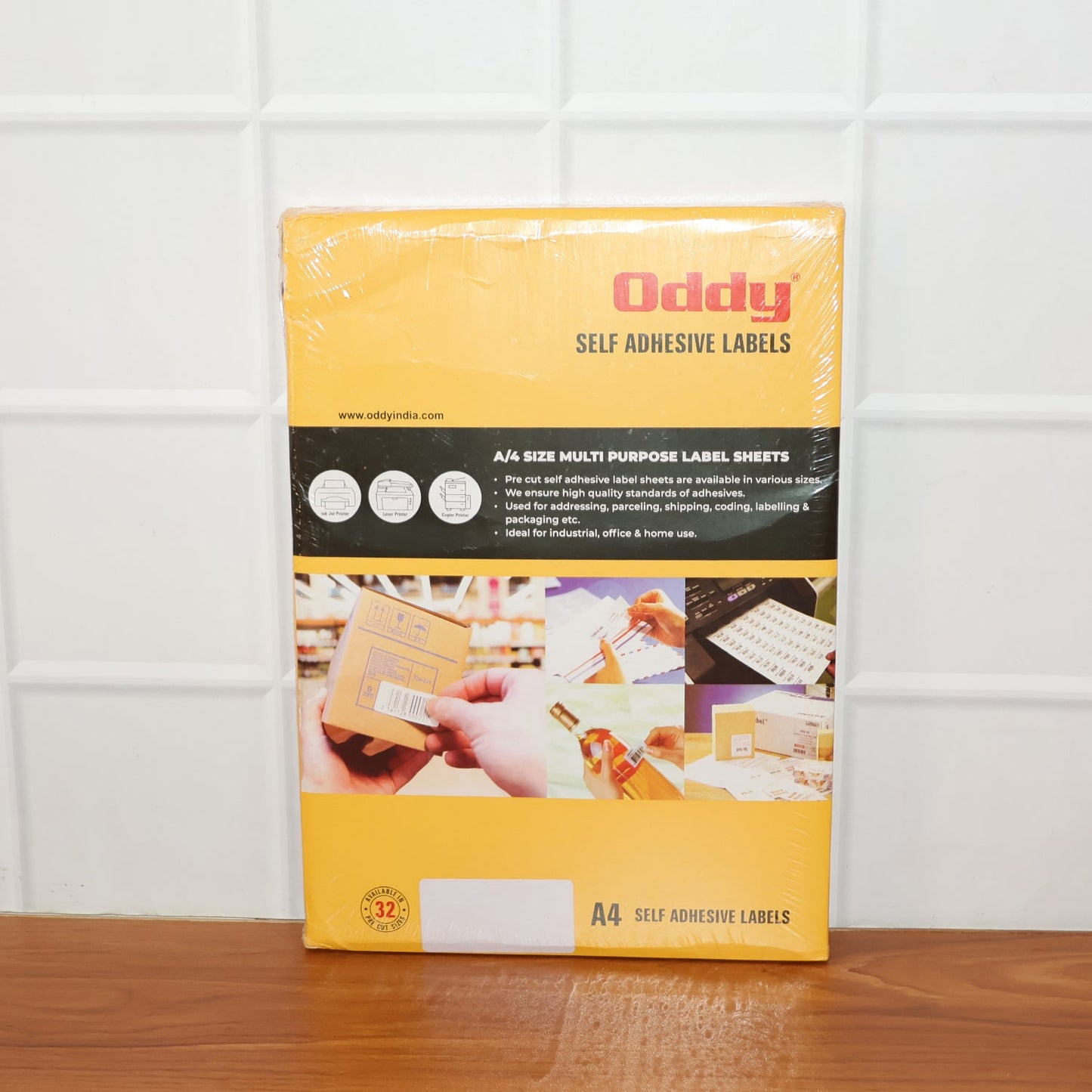 High-quality white label sheets with permanent acrylic adhesive for various surfaces