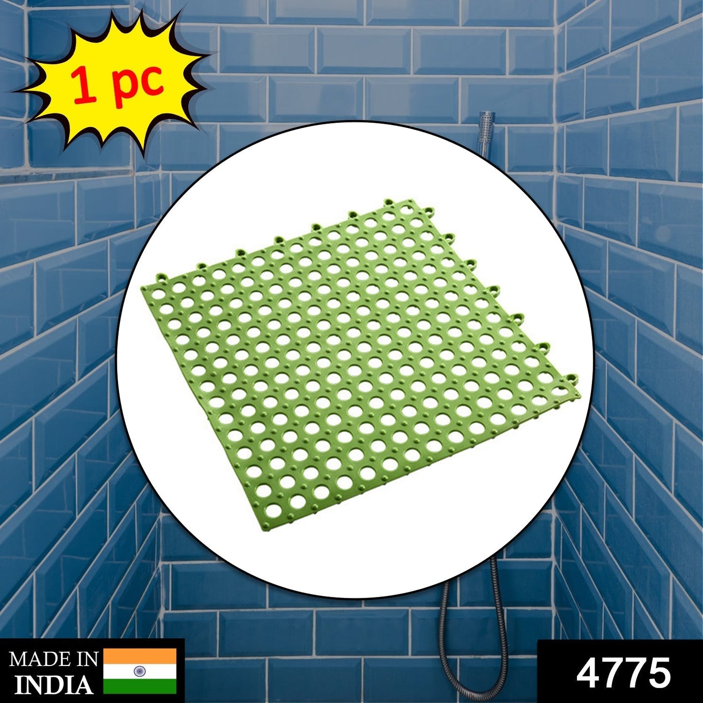 Essential interlocking anti-slip shower and bath mats for bathrooms and toilets, reducing accident risks.
