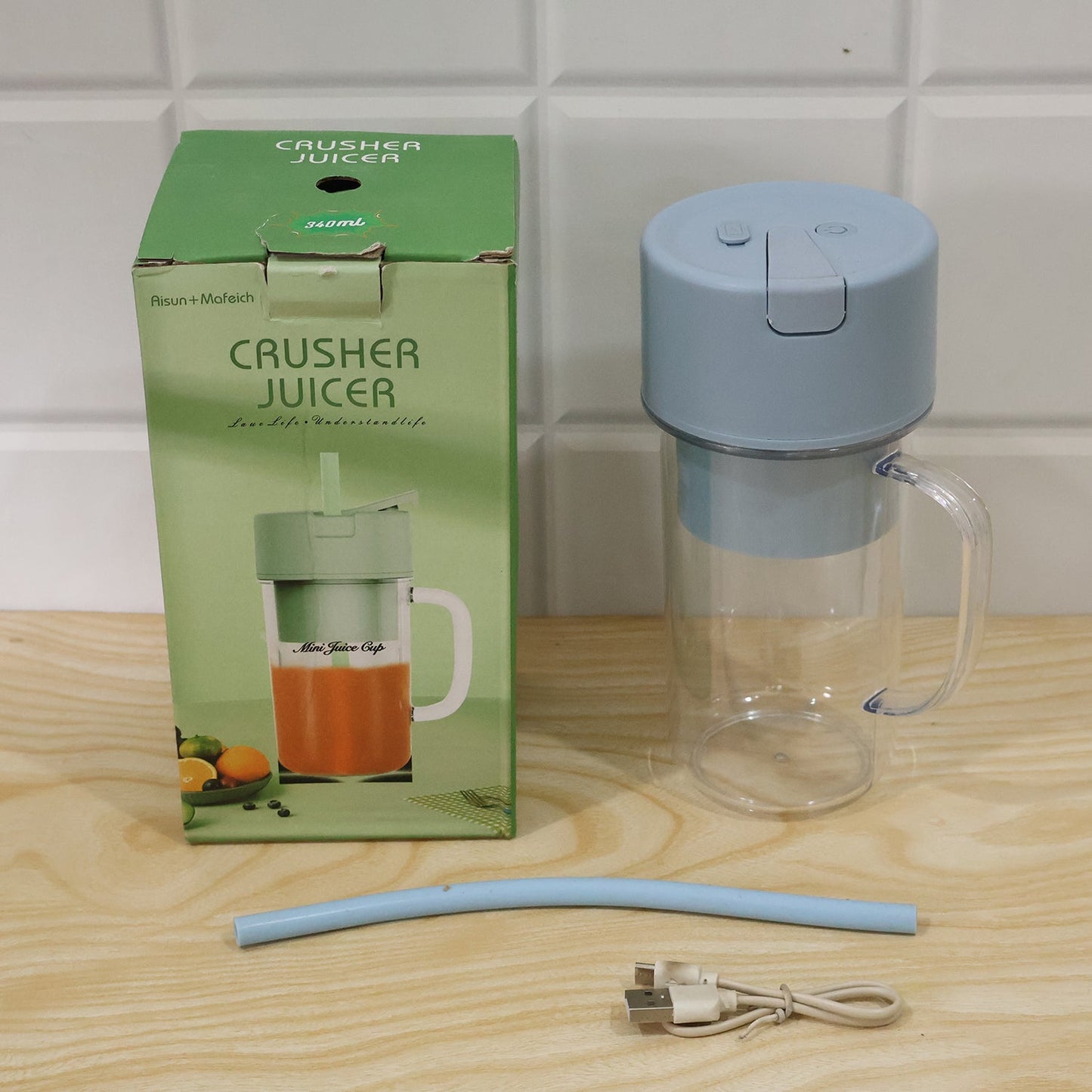 Lemon Juicer Portable Electric Rechargeable Blender 340 ML (1 Pc)