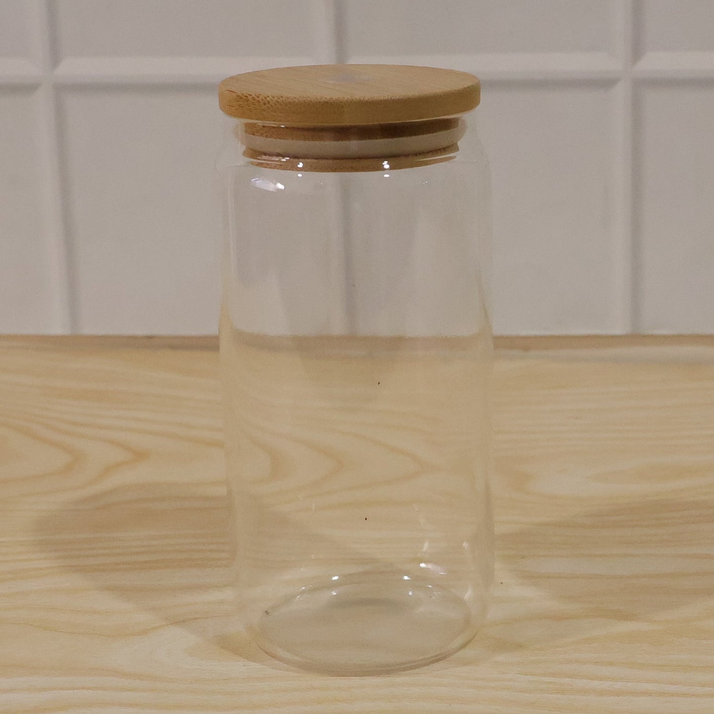 Packaged glass storage jar with box, ready for gifting