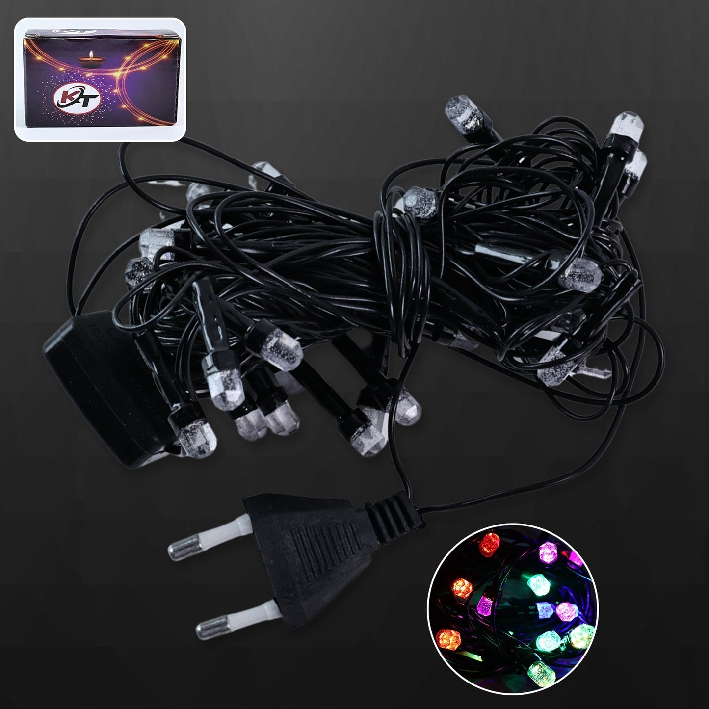 8 meter LED decorative string fairy lights with timer function