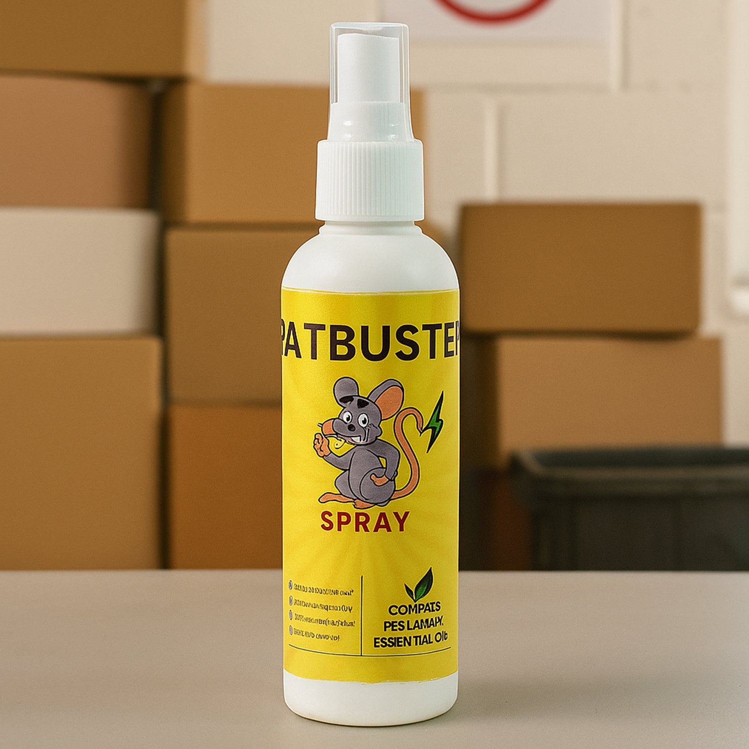 100ML bottle of Rat Repellent Spray with herbal ingredients