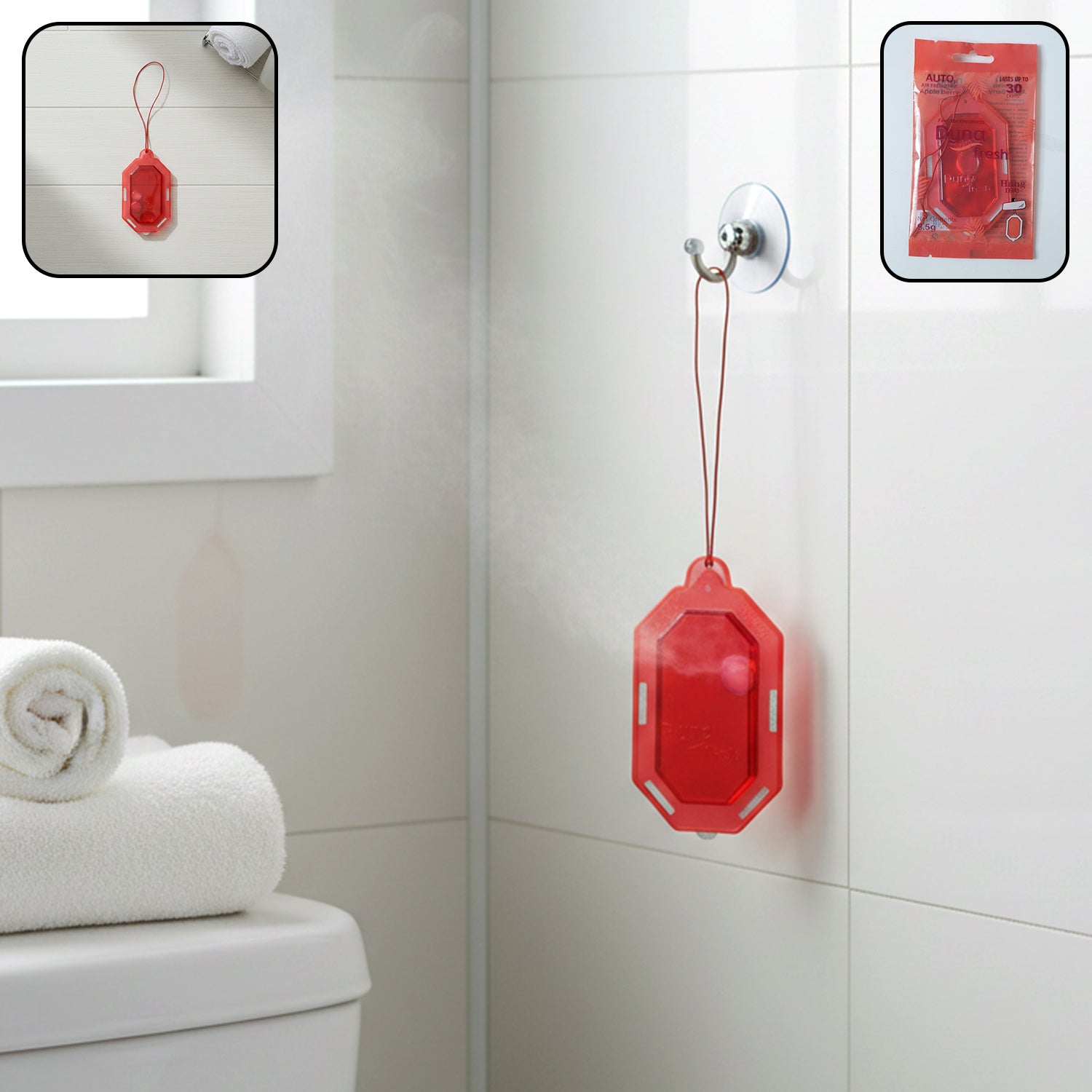Retail packaging of the Apple Berry gel air freshener