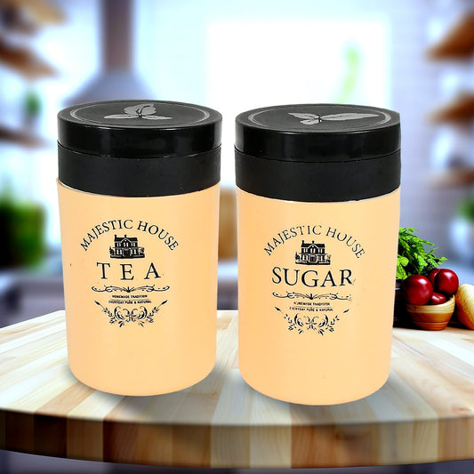 Accurate Seal airtight plastic tea, coffee, sugar container set 800ml