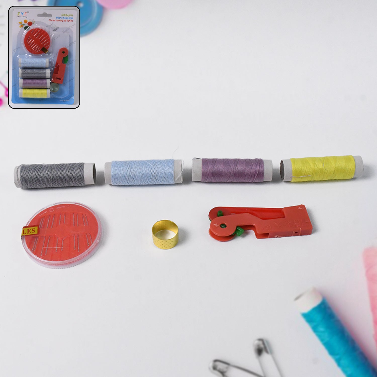 Complete 7-in-1 tailoring sewing accessories kit with organizer