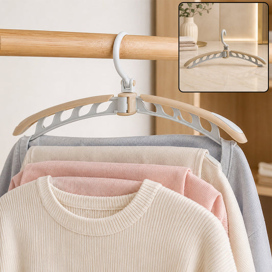 Portable Folding Hanger – 360° Rotating, Travel-Friendly | Organivo