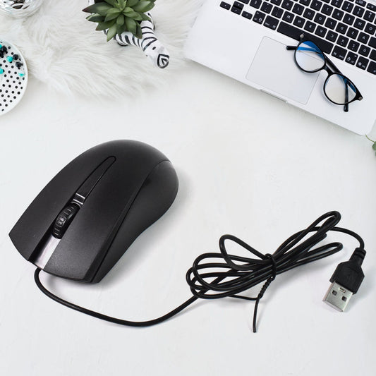 Compshop X2 Wired Optical Mouse with its sleek design on a clean white background.