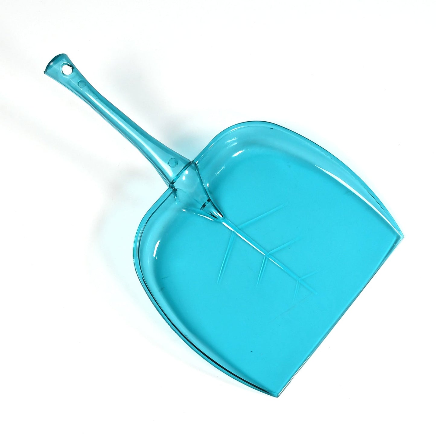 Cleaning dustpan crafted from tough, unbreakable plastic