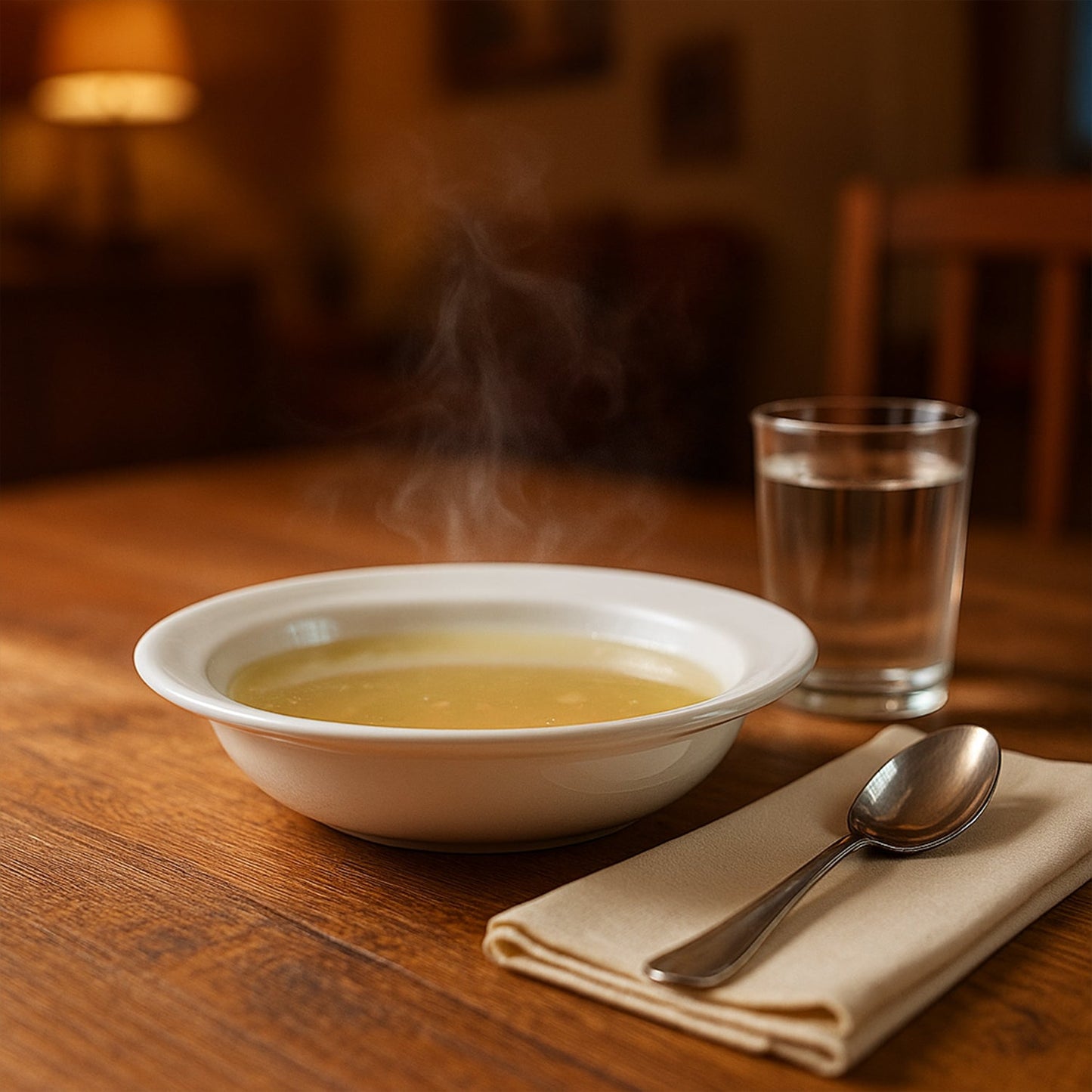 White serving bowl for soup and curry, durable and easy to clean