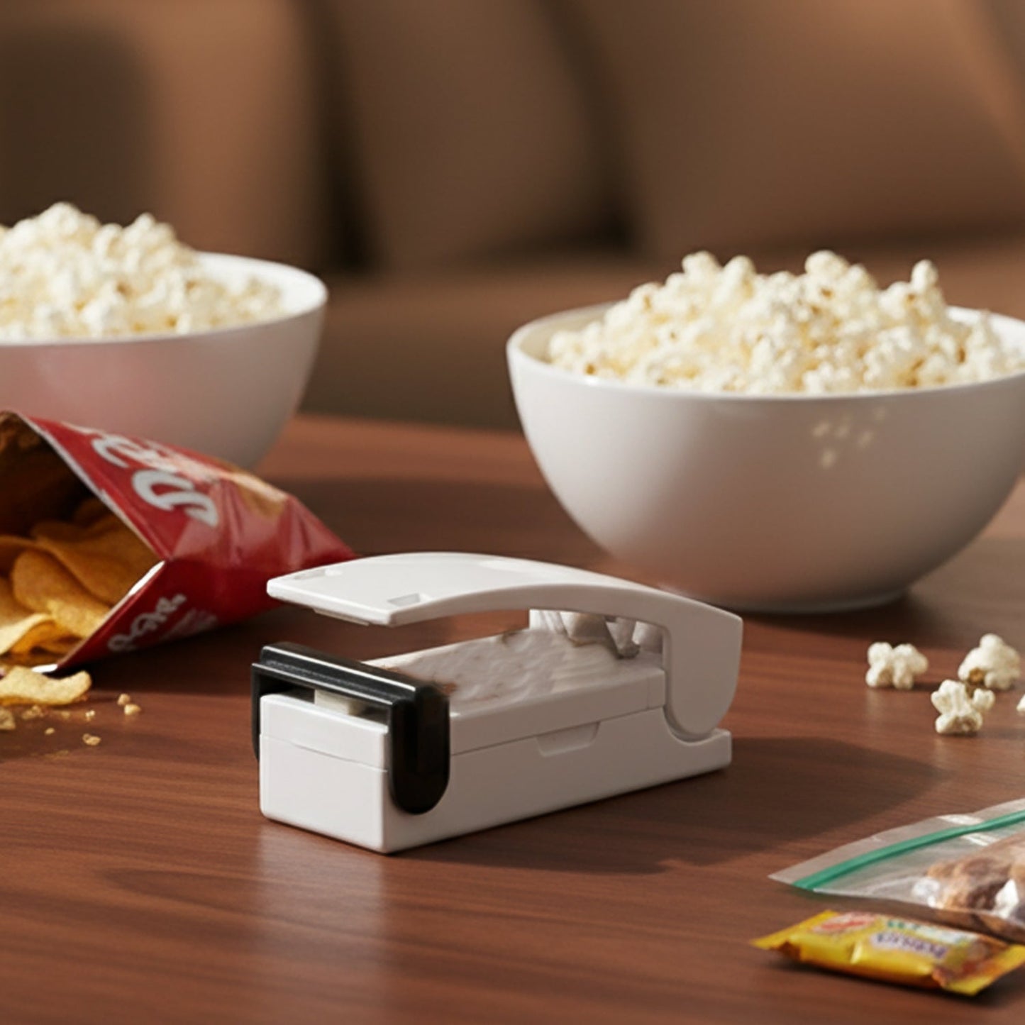 Mini heat sealer product packaging and device display