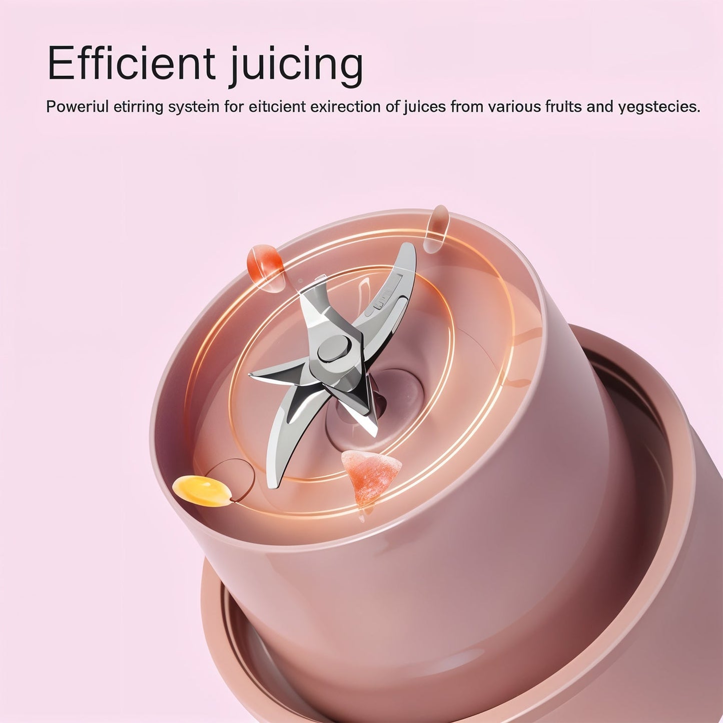 Portable juicer bottle carried in a gym bag