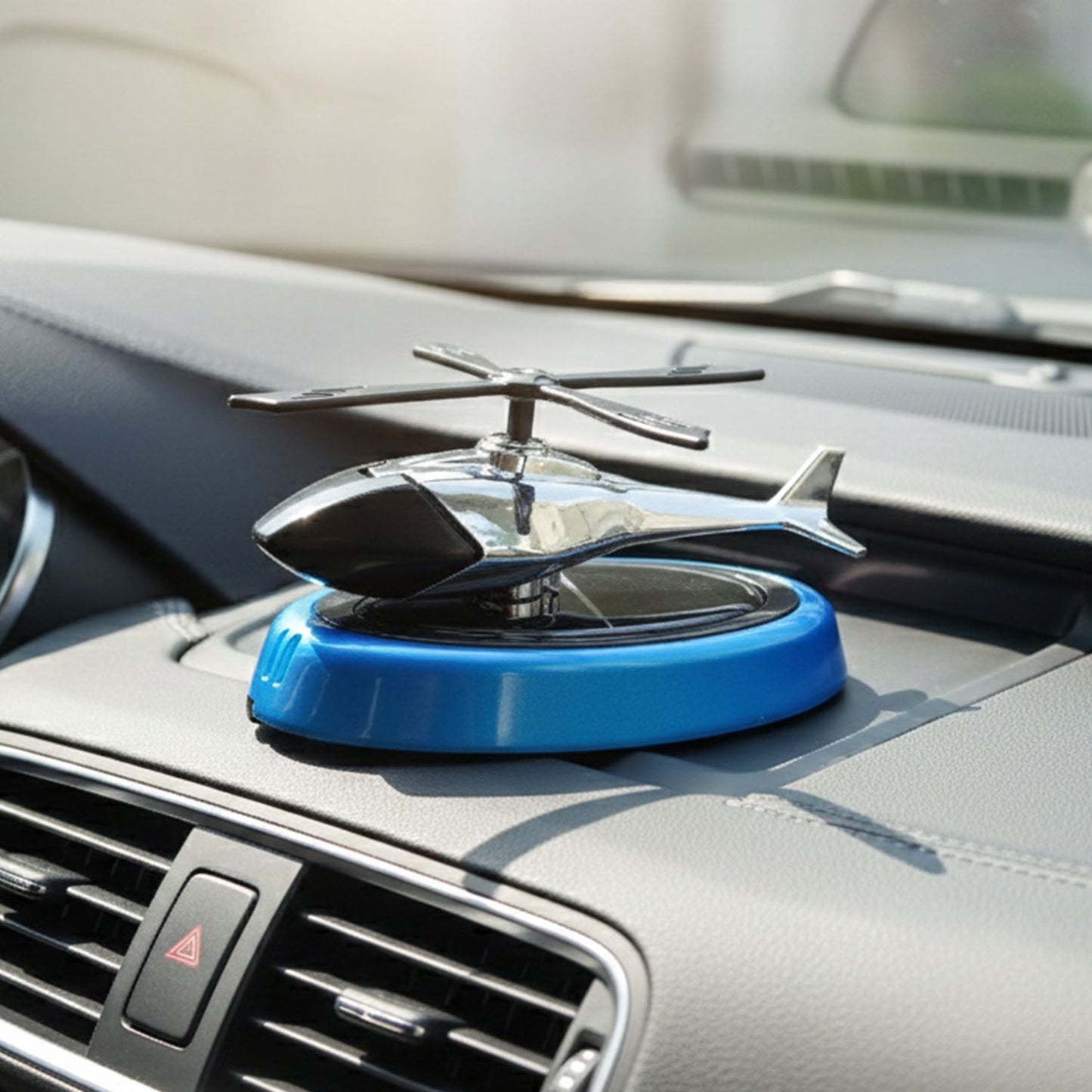 Helicopter style dashboard scent diffuser for car freshening