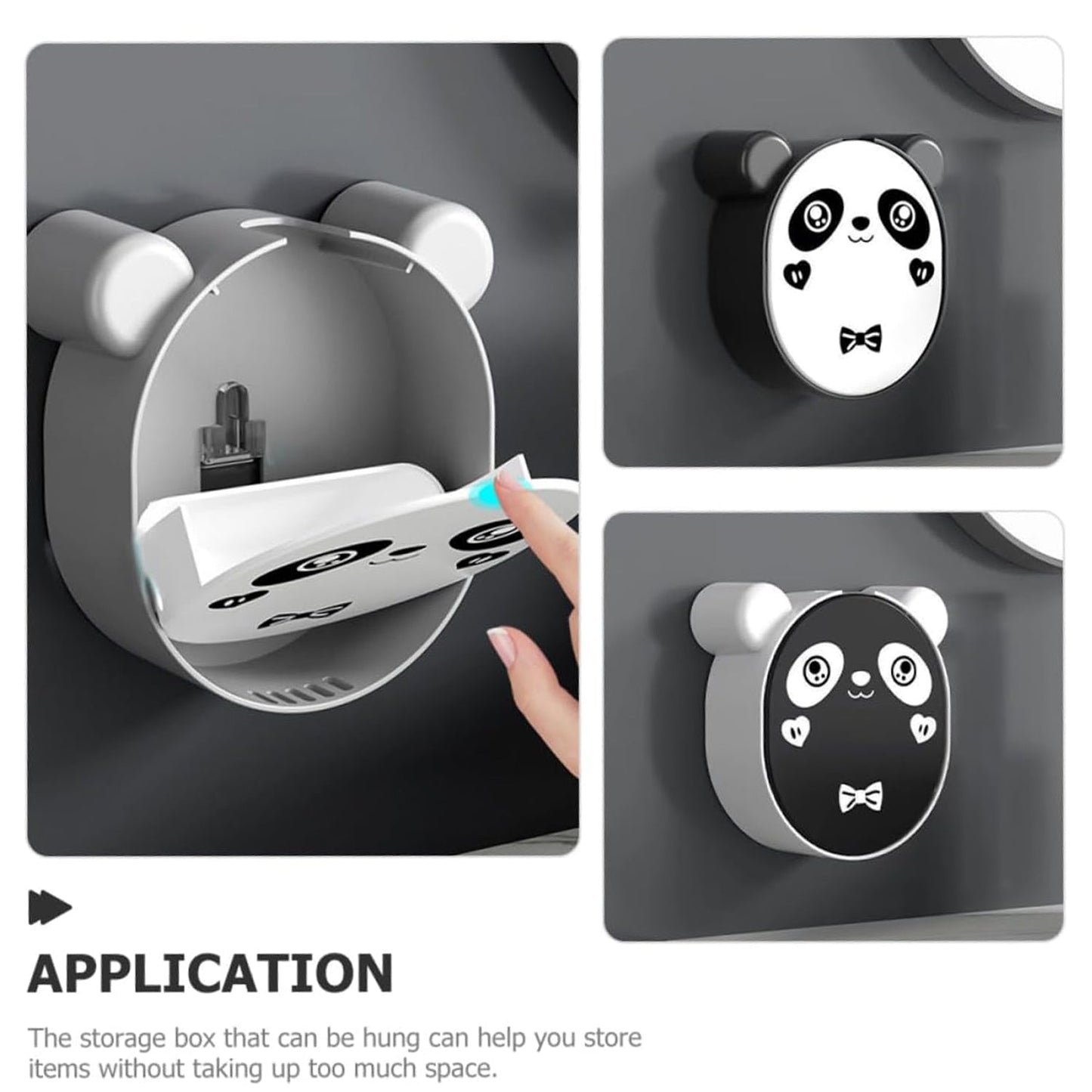 Compact Panda Soap Box organizing bathroom essentials