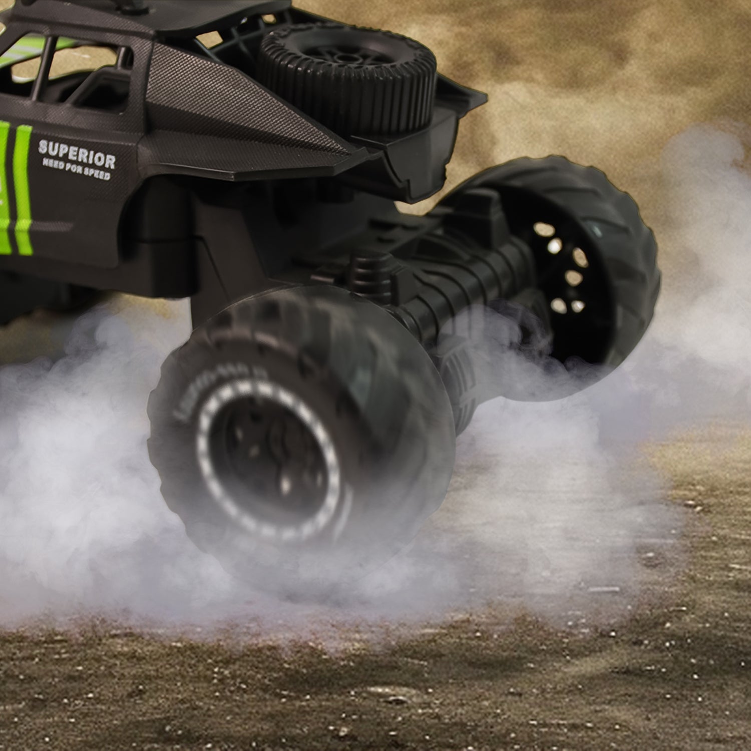 Side view of Electroplay Nitro Trek remote control monster truck toy