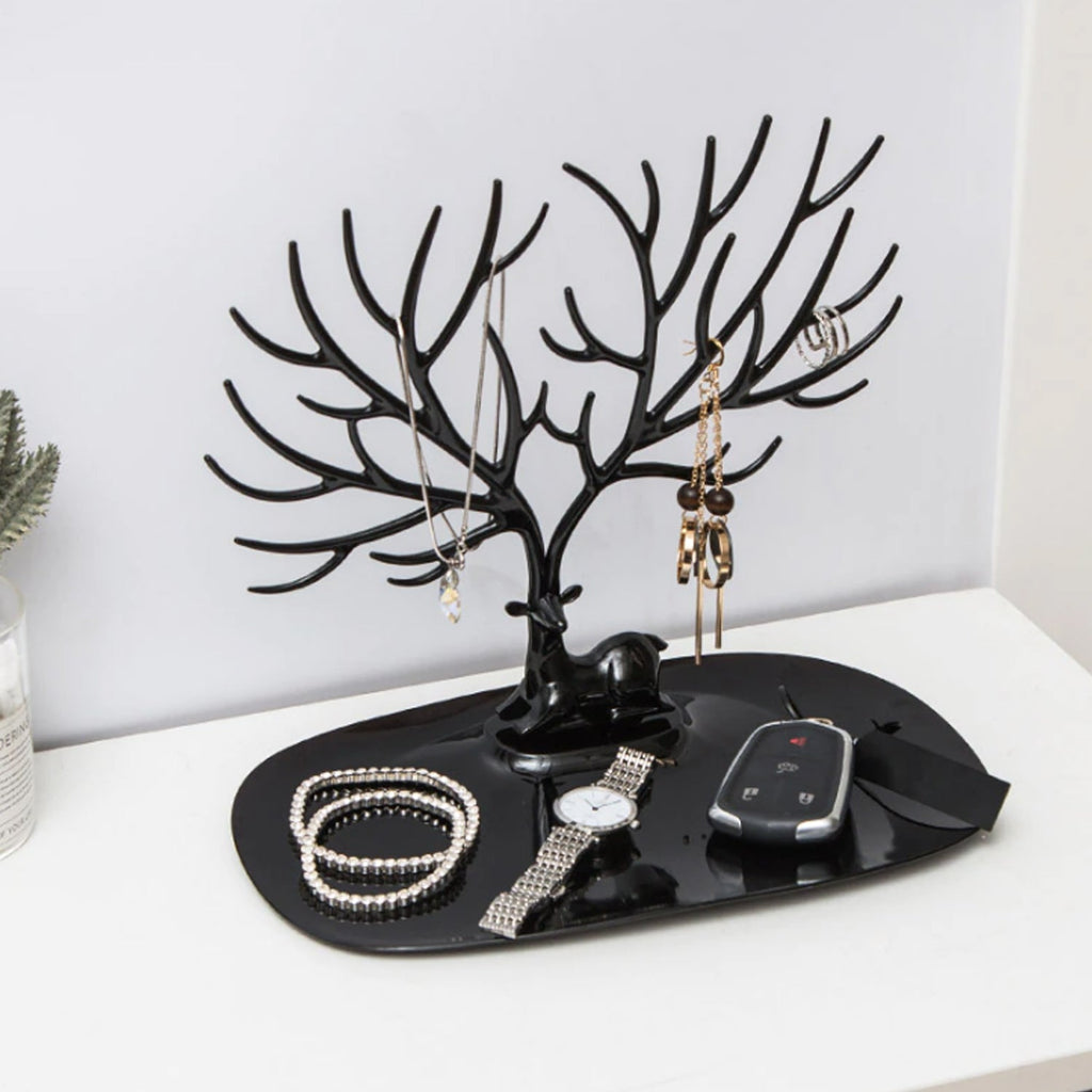 Deer earring holder stand top view India
