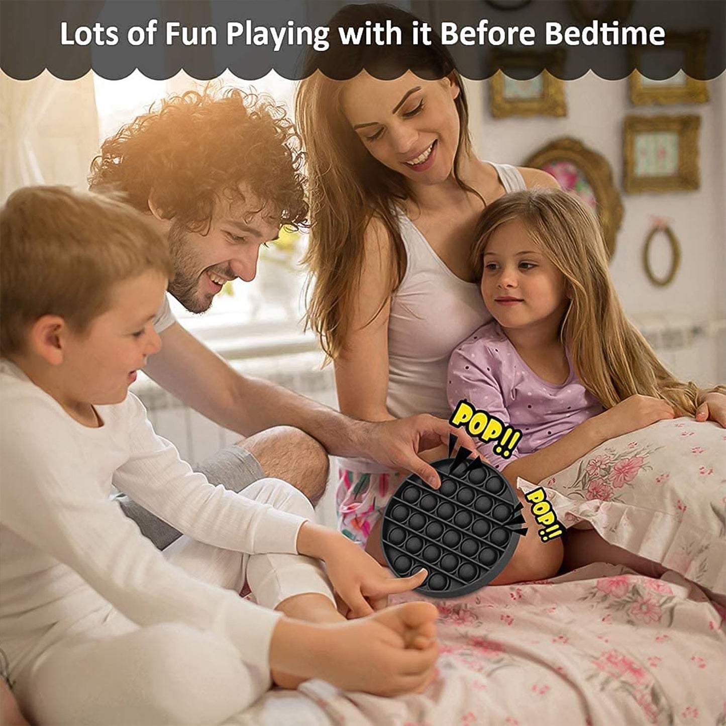 Silicone Pop It fidget toy in use for anxiety and focus aid