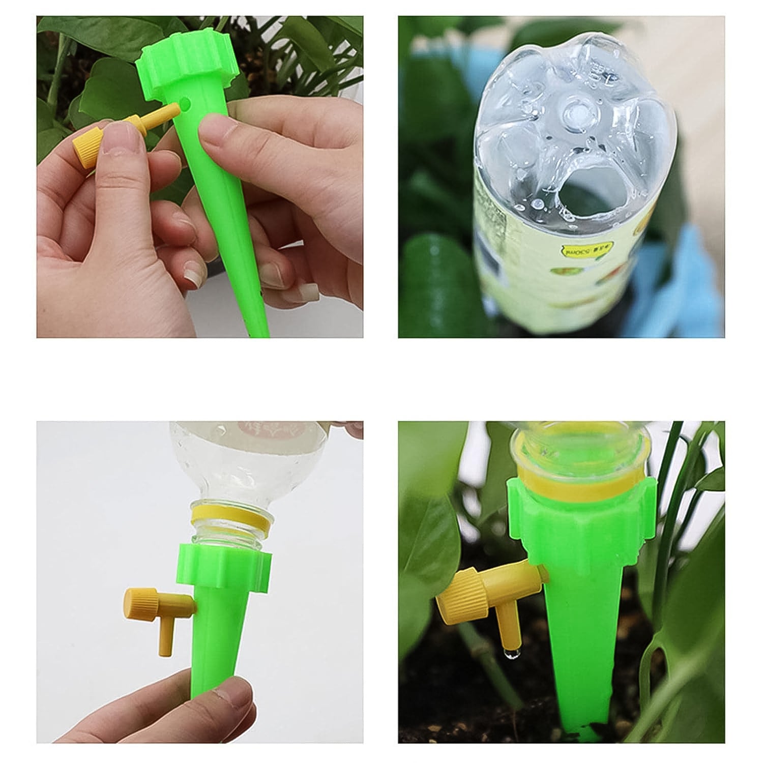 Eco-friendly green Plant Watering Spike for automated irrigation