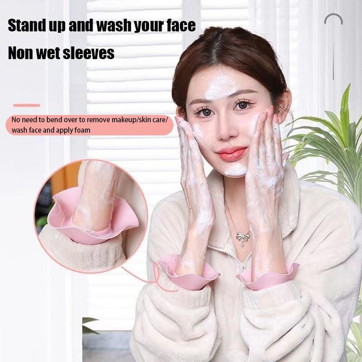 Silicone cuffs for washing and cleaning tasks