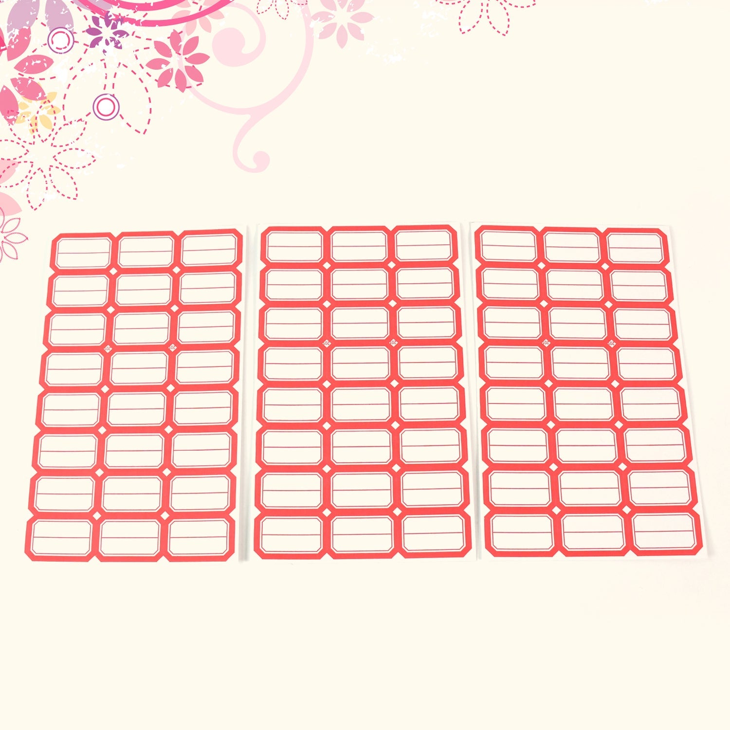 Writable A4 label sheets perfect for office and home labeling tasks