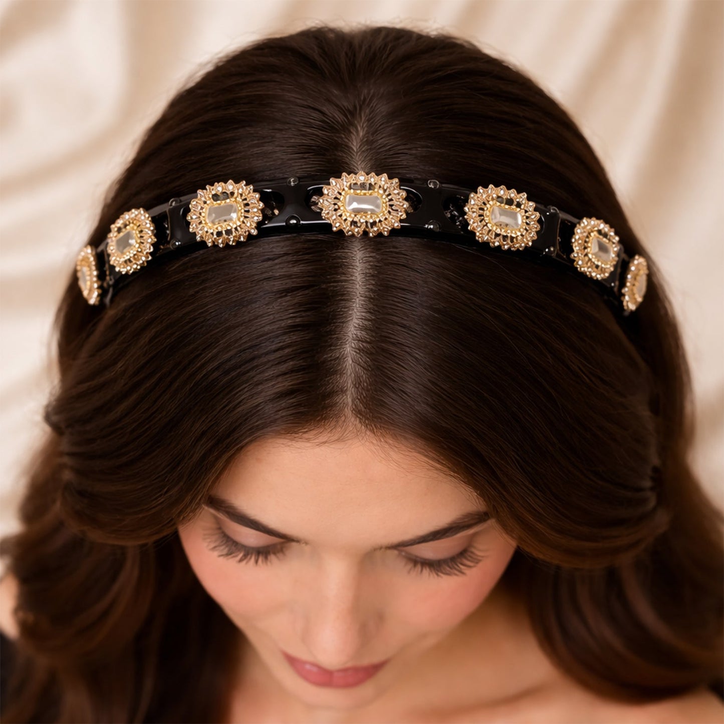 Women’s decorative gold headband