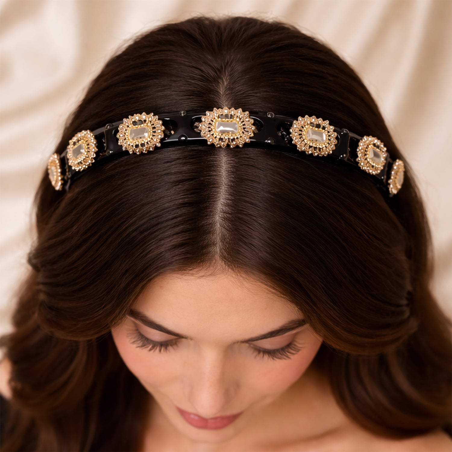 Women’s decorative gold headband