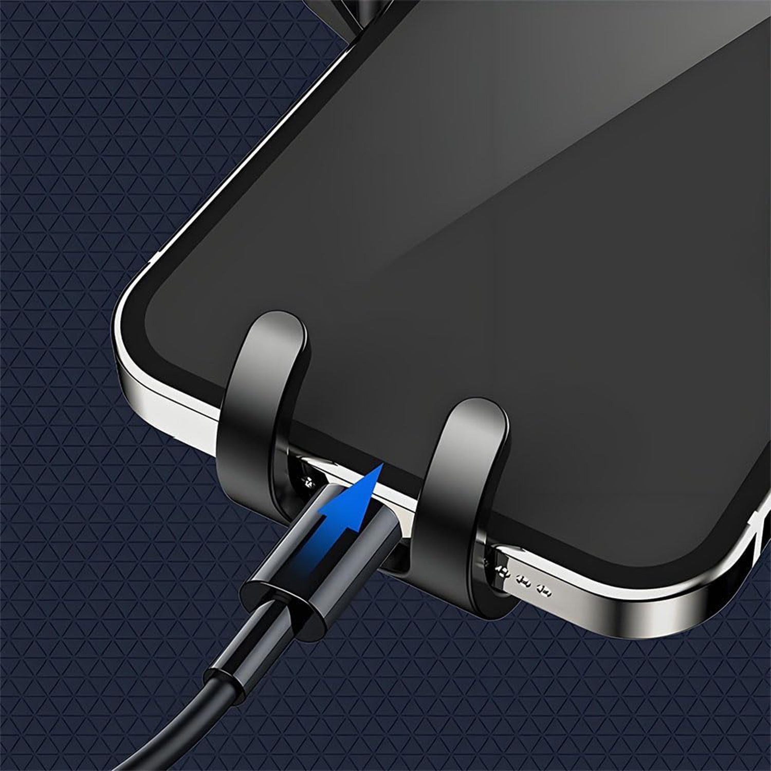 Durable ABS plastic car mobile holder designed for phone sizes 4.7 to 6.5 inches