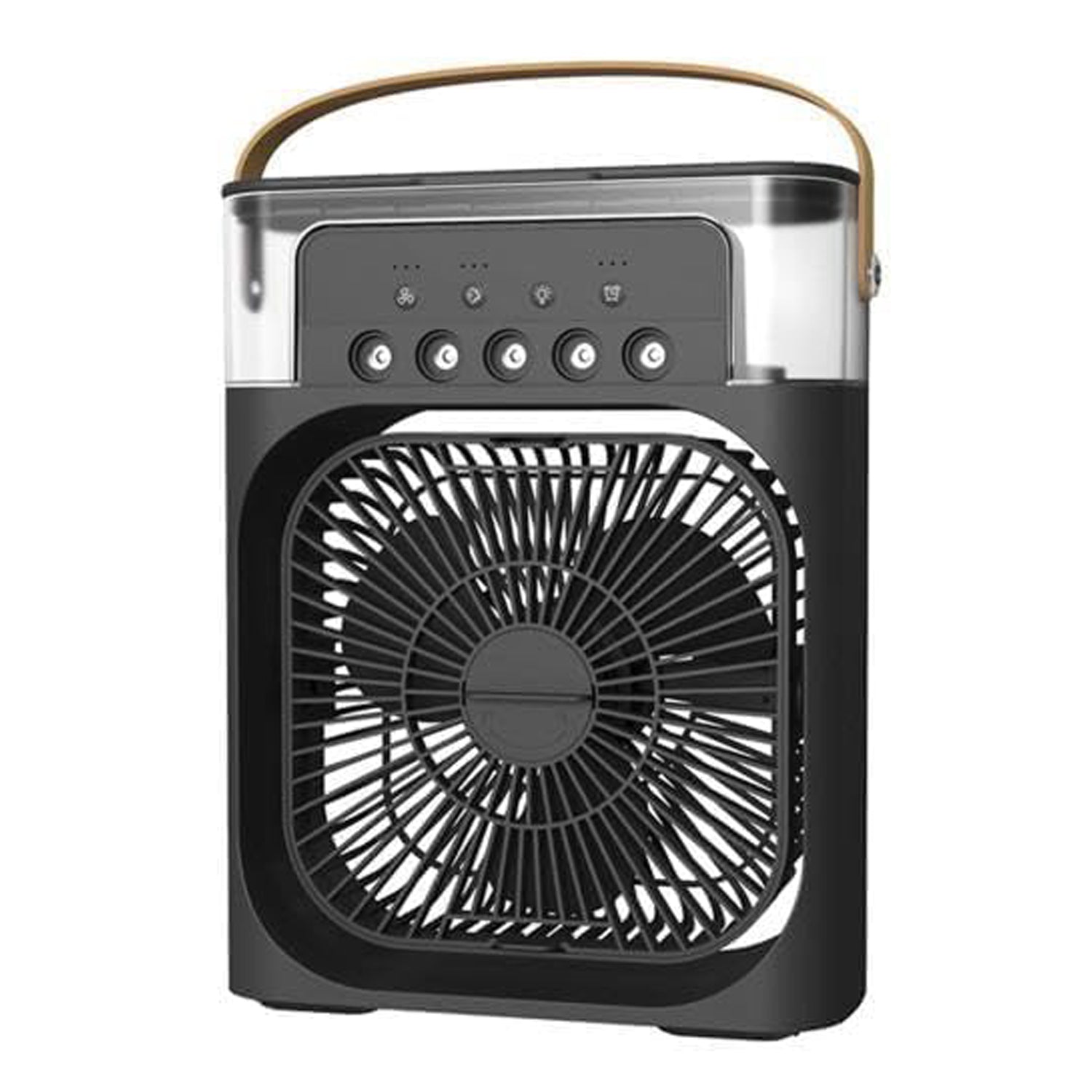 Packaging shot of  portable air cooler fan