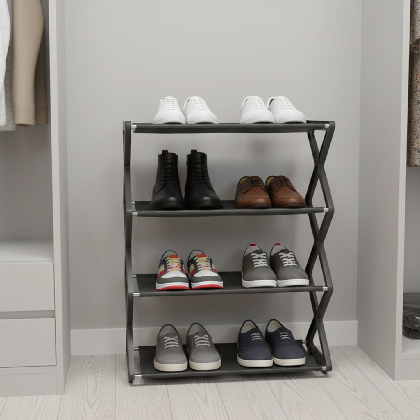 Modern design shoe organizer for home