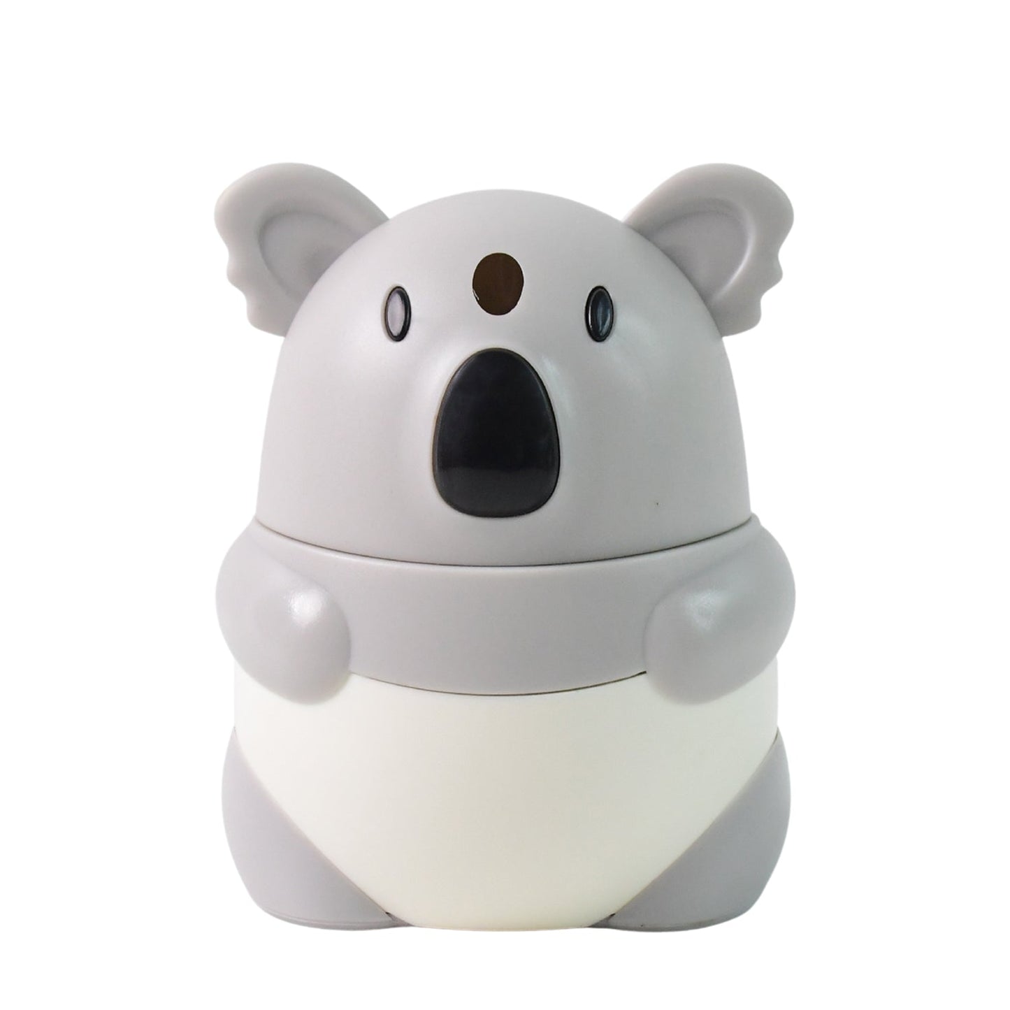 Side perspective of koala toothpick dispenser for hygienic toothpick access