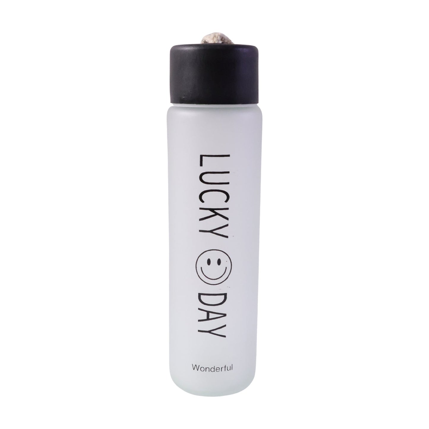 Portable glass water bottle ideal for travel and office