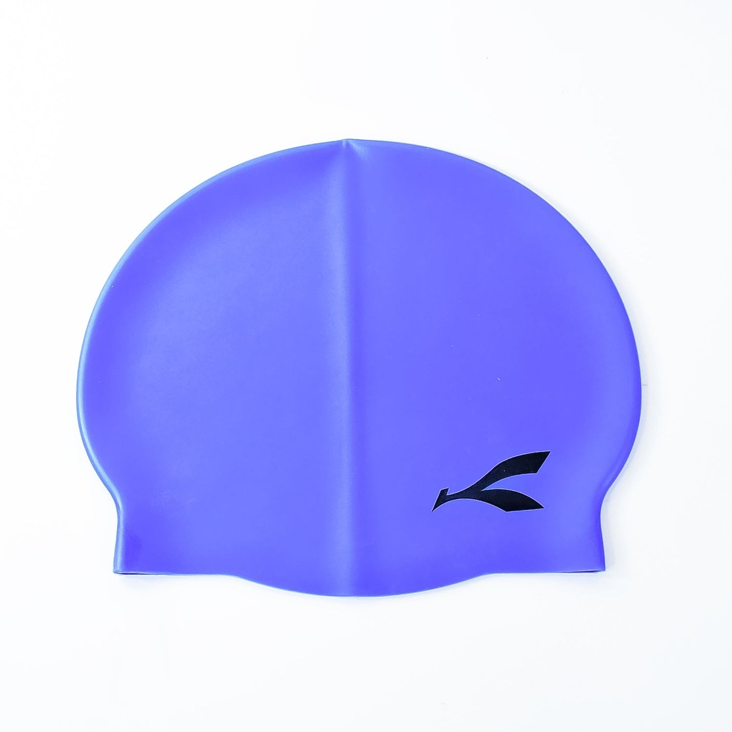 Mermaid style flexible silicone swim cap offering comfortable and snug fit for swimmers