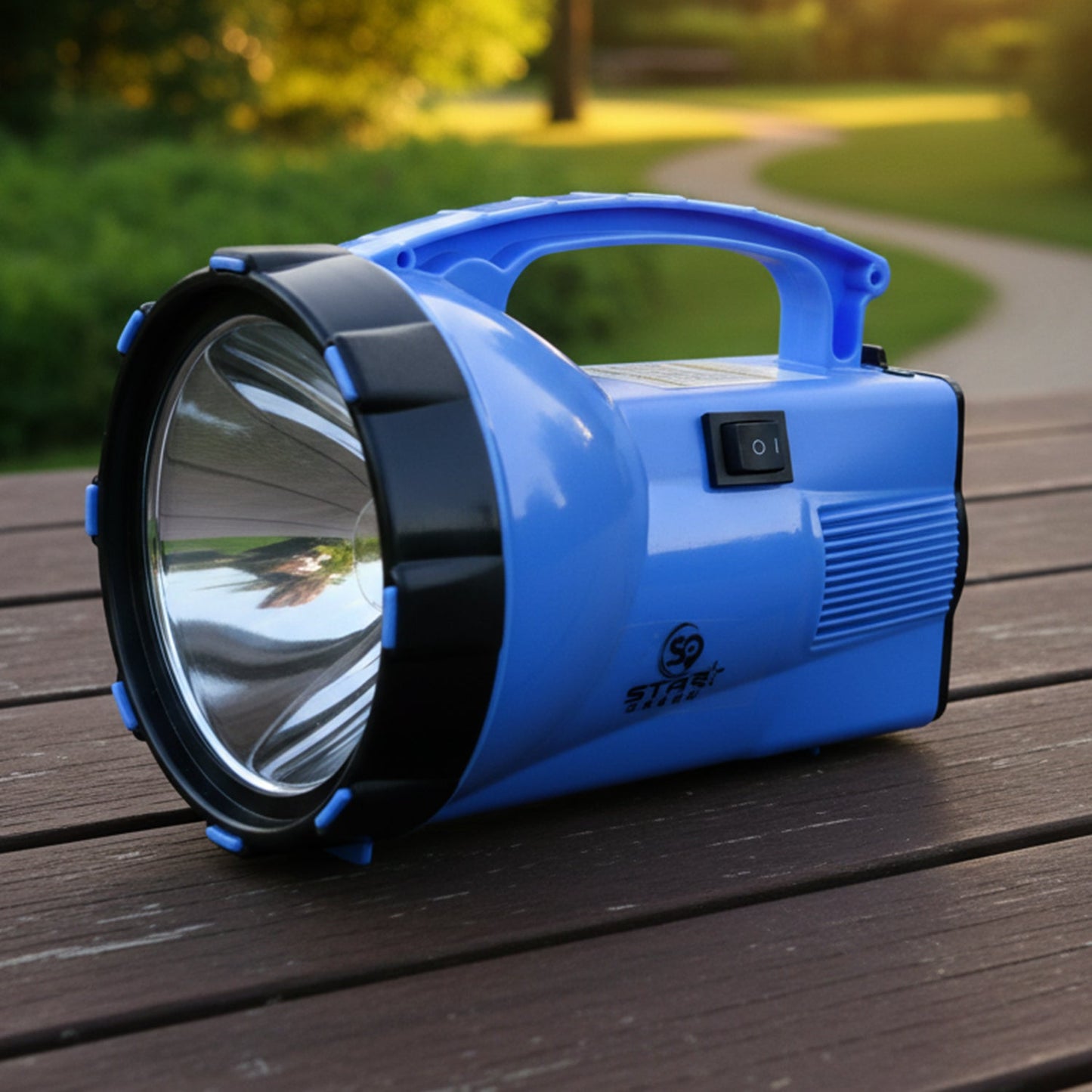 Ergonomic design rechargeable torch with carry handle