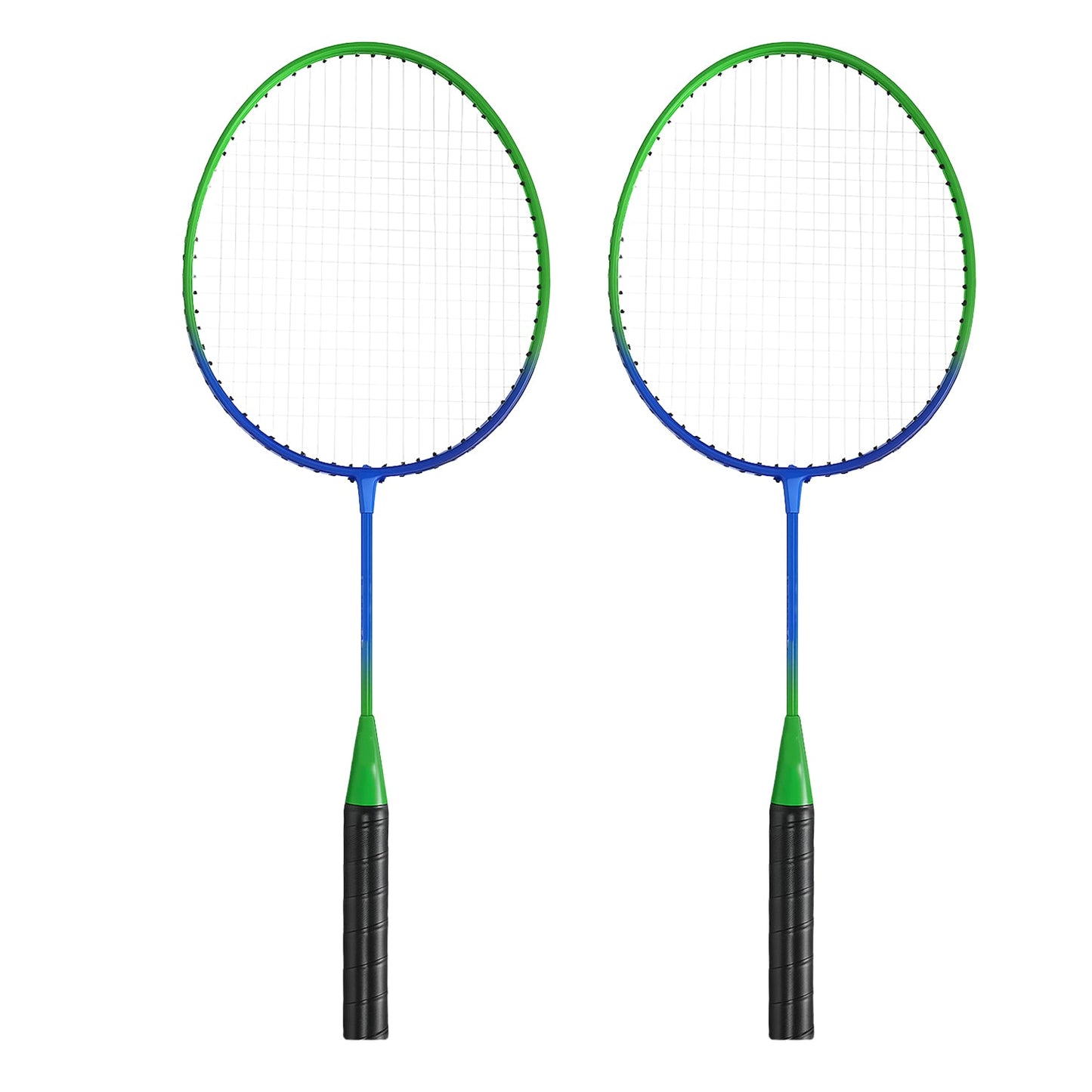 Badminton racket set for kids displayed with carry bag