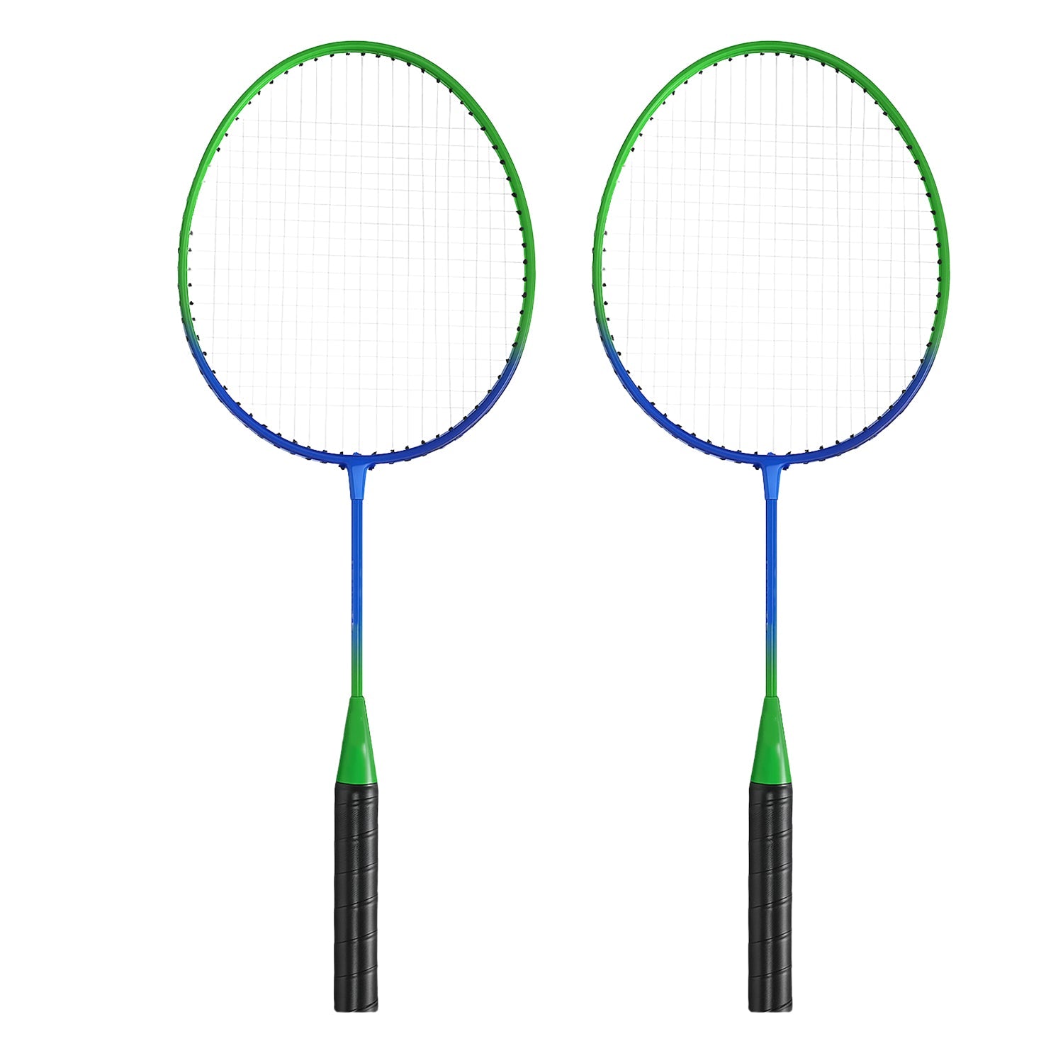 Badminton racket set for kids displayed with carry bag