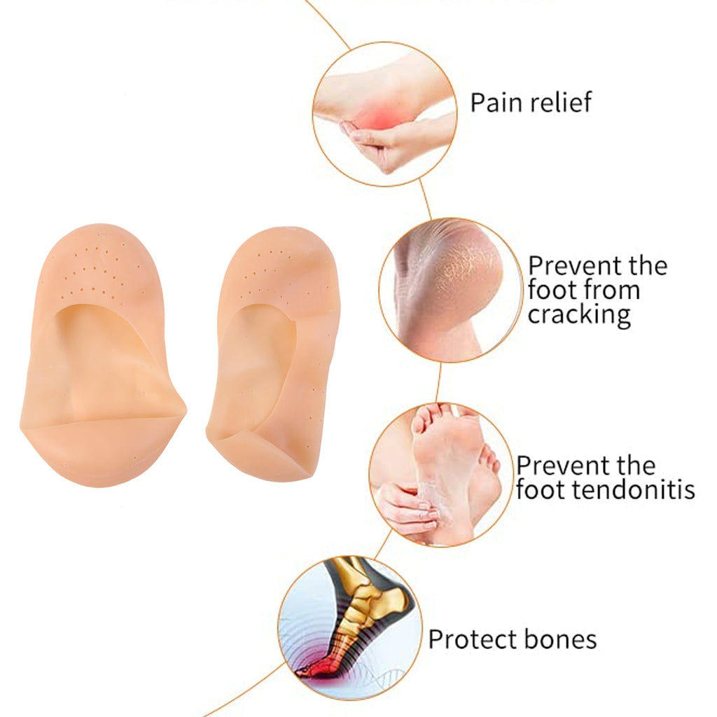 Silicone Heel Protector Socks – Anti Crack Foot Care Socks (1 Pair)