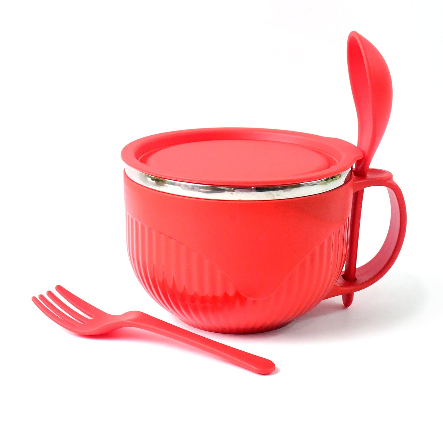 Durable plastic insulated soup bowl perfect for daily home and travel use