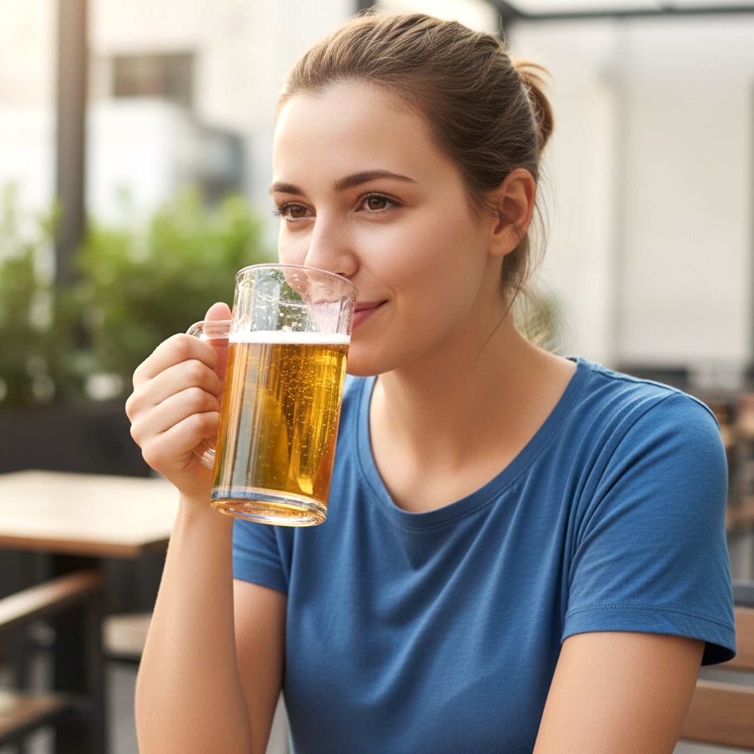 Lightweight and sturdy plastic mugs set for home and cafe use
