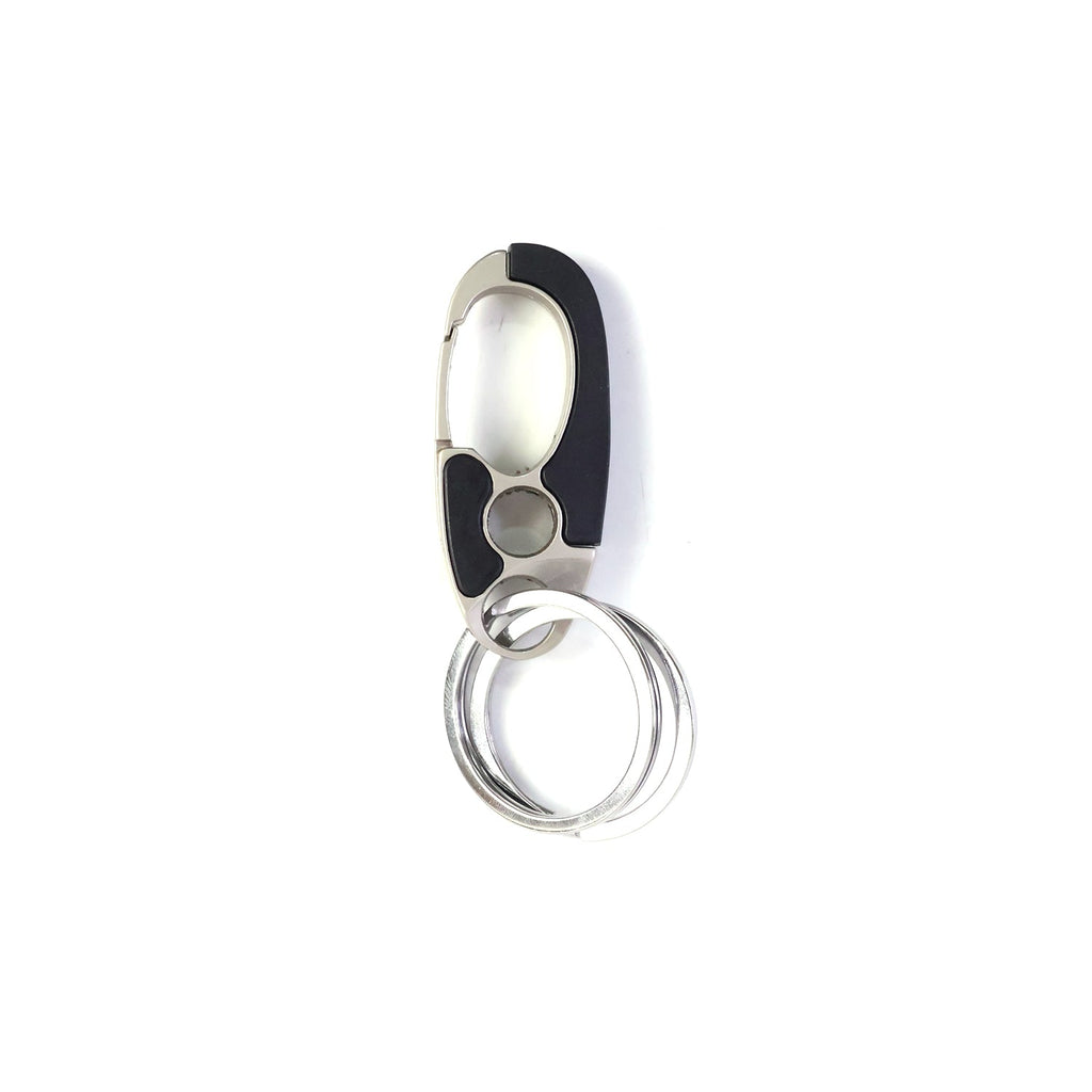 Premium Stainless Steel Carabiner Keychain with Secure Locking Clip 1 Pc
