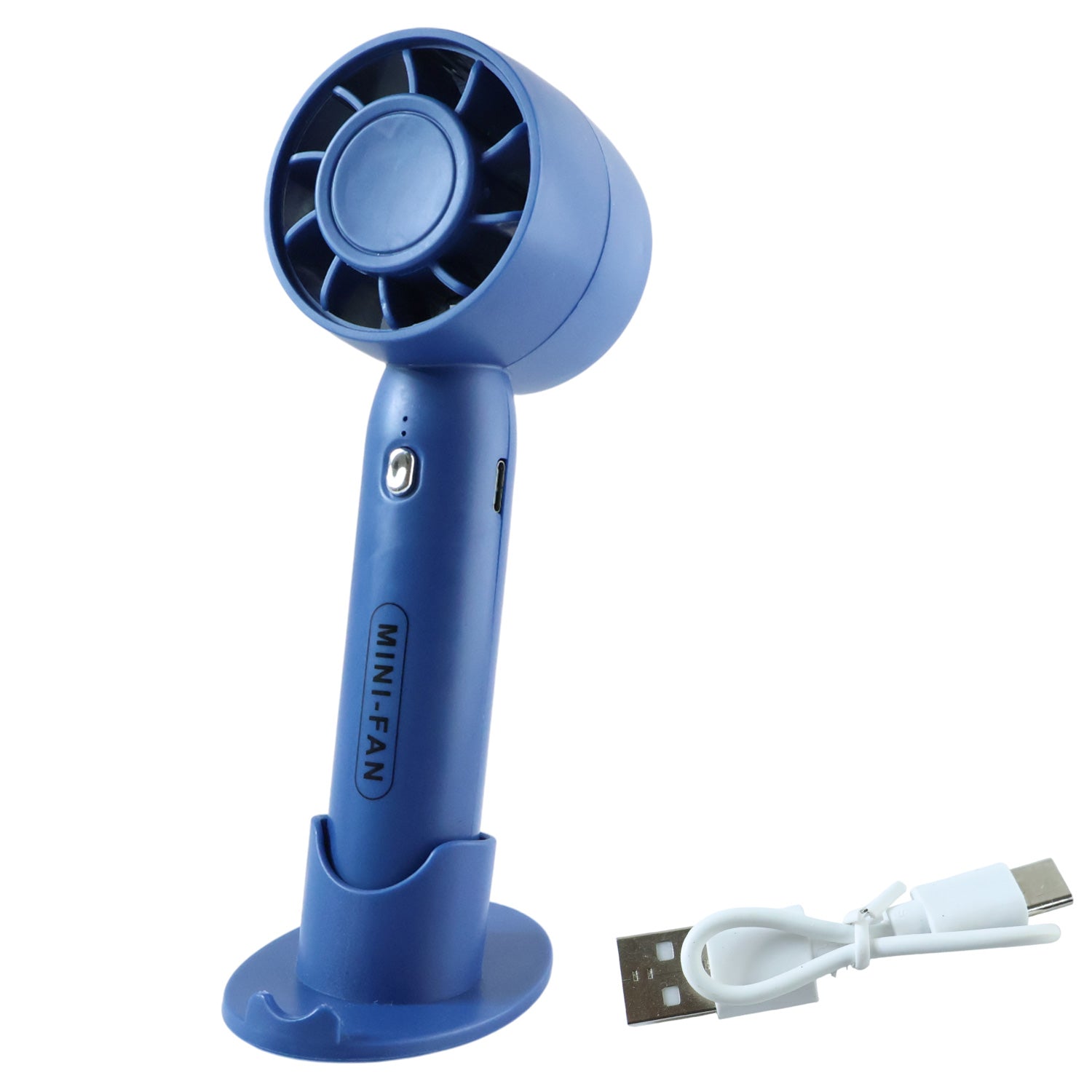 Small rechargeable mini fan designed for office desk and home use