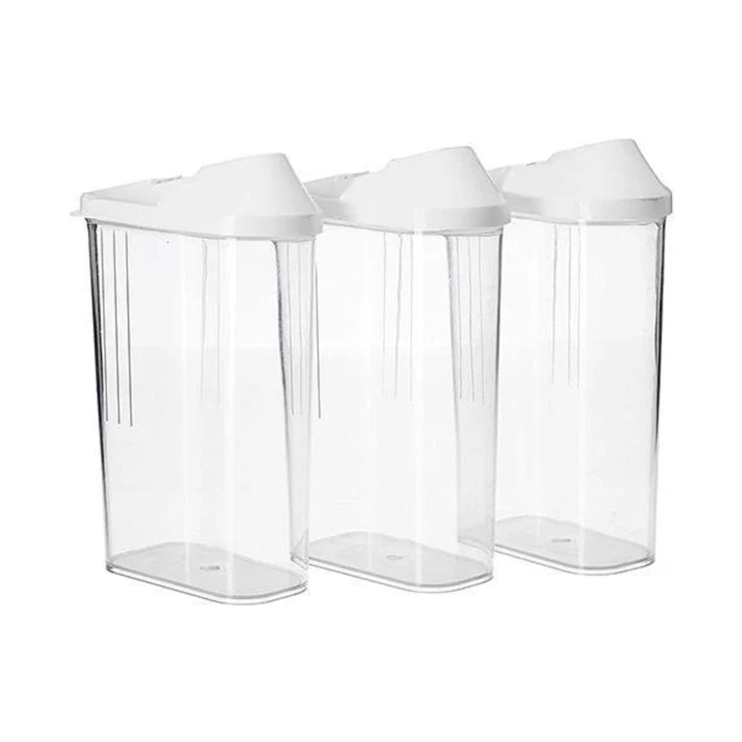 Durable plastic airtight containers with secure lids for kitchen essentials