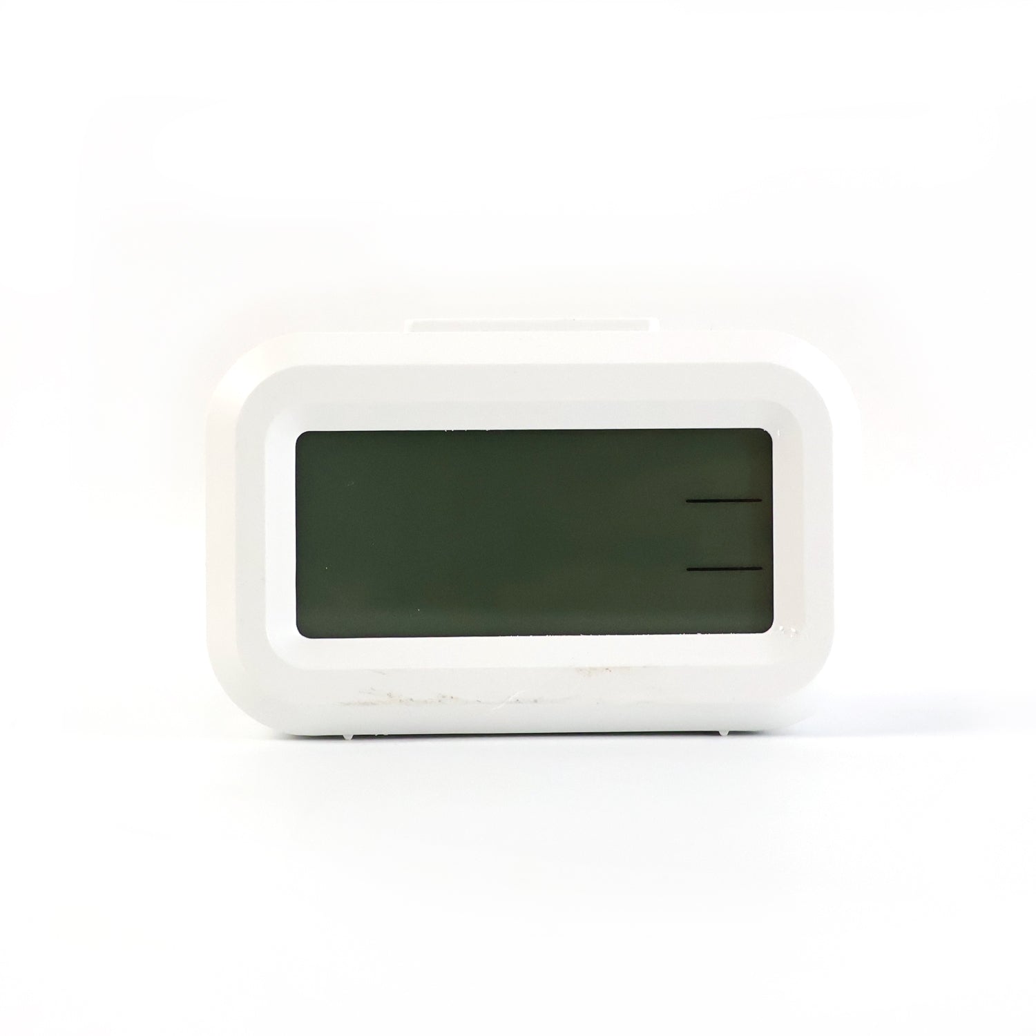 Compact digital LED alarm clock with temperature display