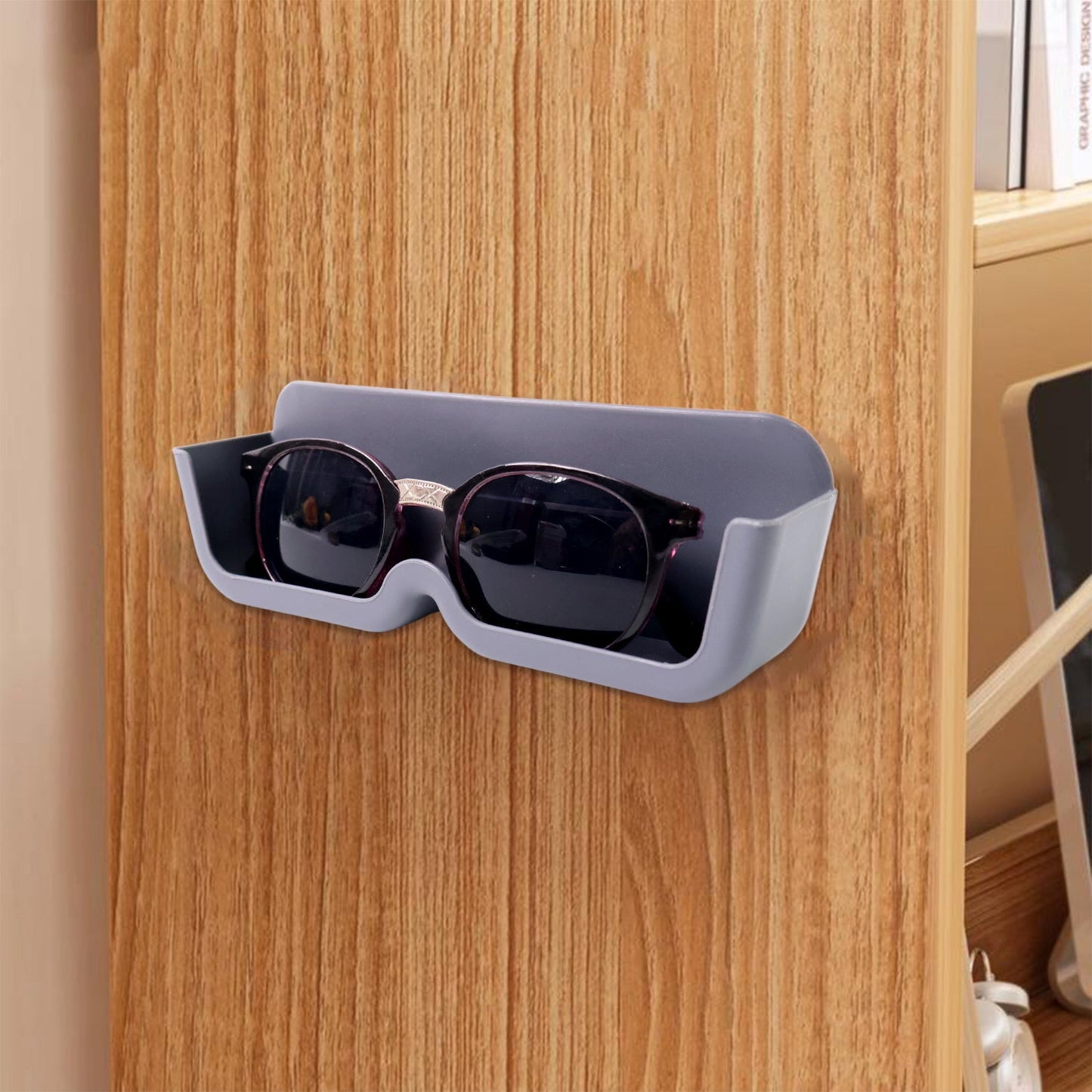 Wall-mounted sunglasses holder with included stylish sunglasses in combo set