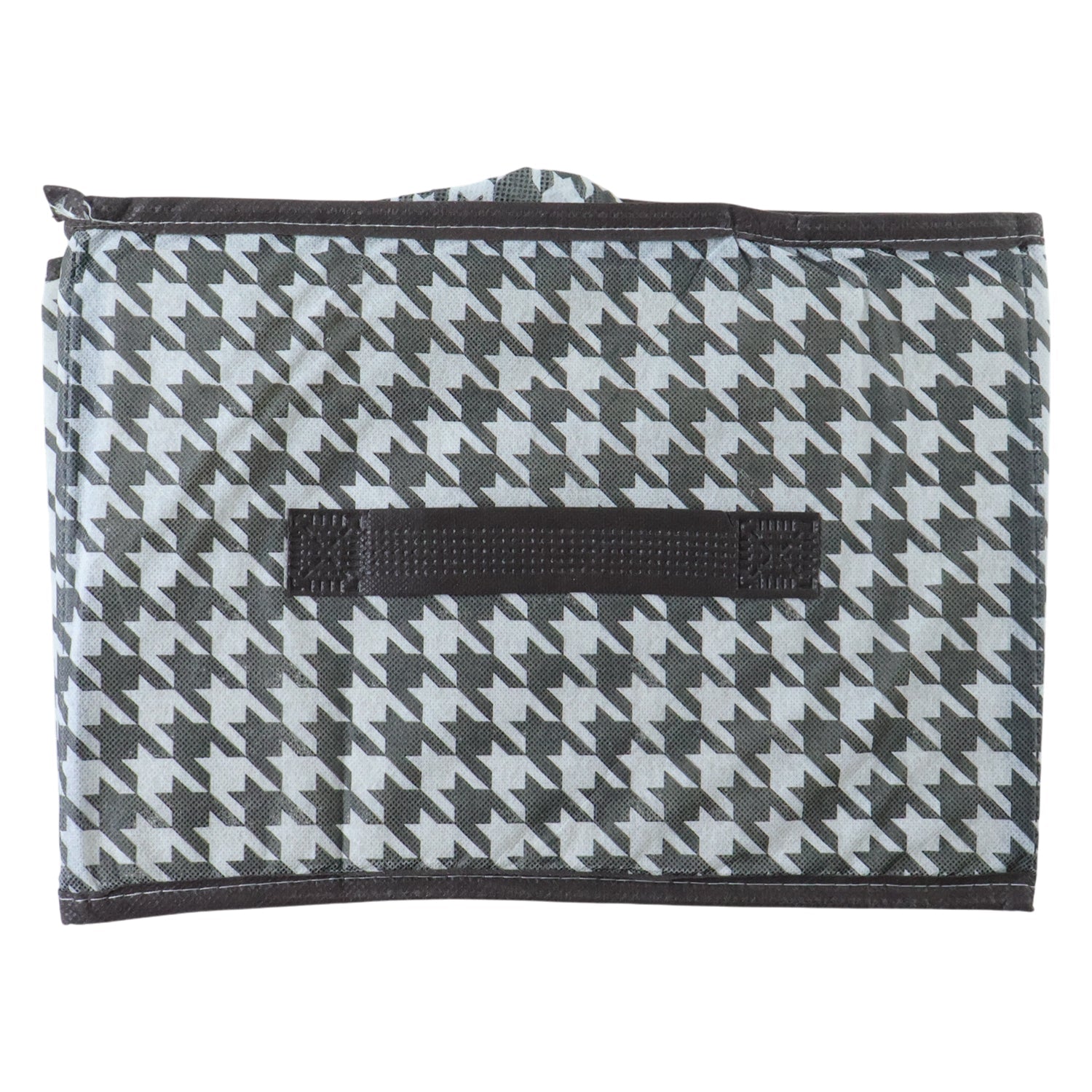 Sturdy fabric storage bin with side handle for home organization