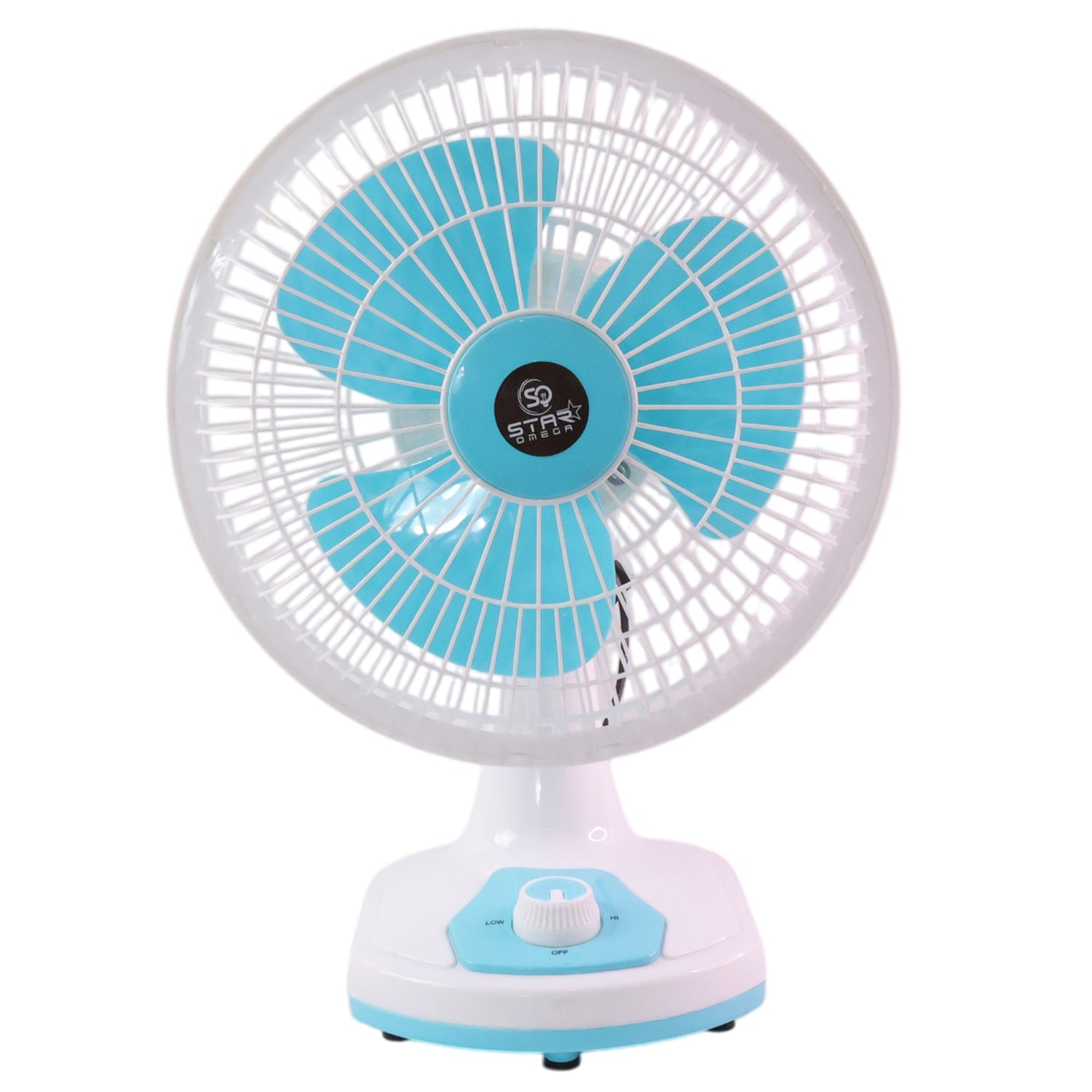 Sturdy tabletop fan with adjustable speed control