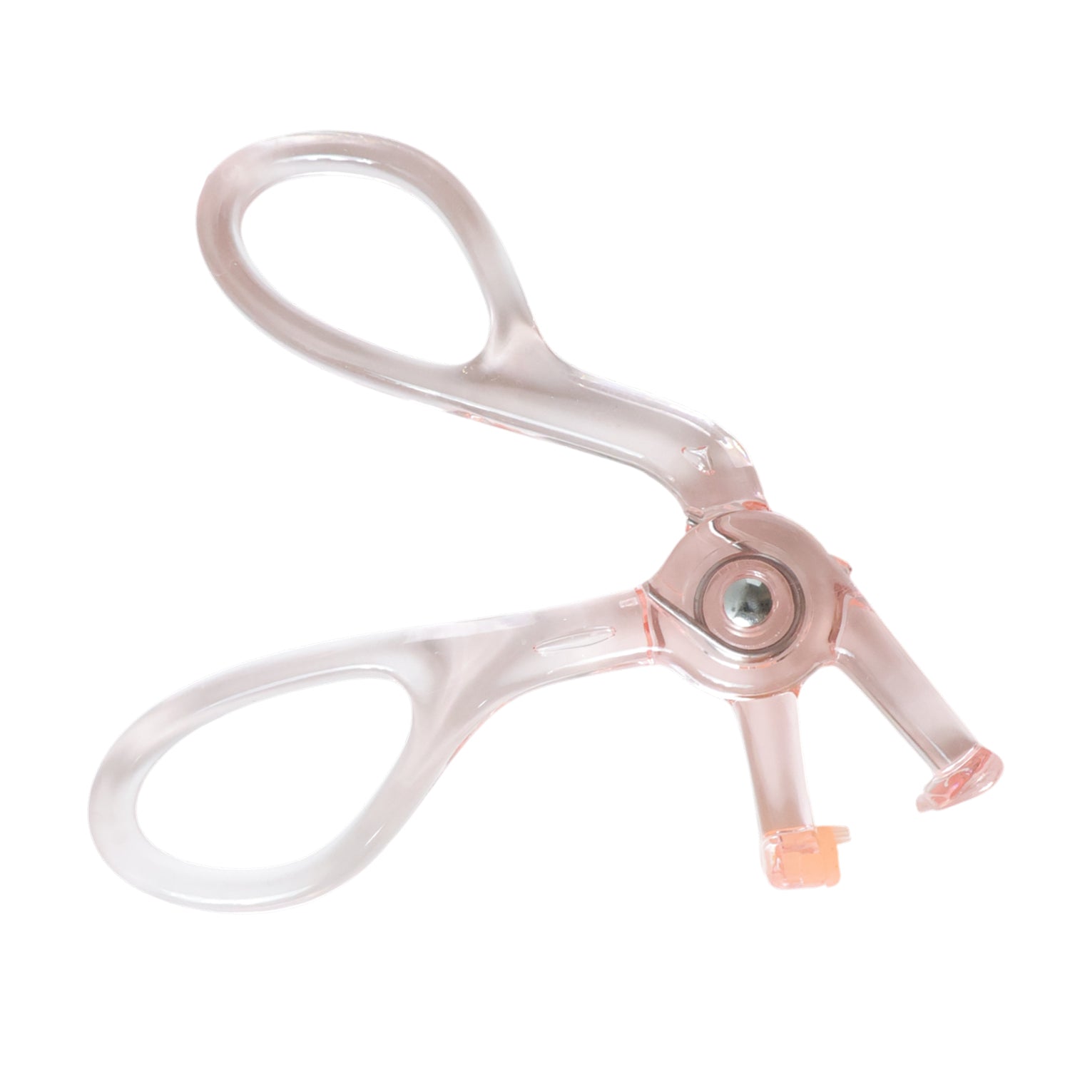 Gentle lash curler in transparent plastic for safe lash curling