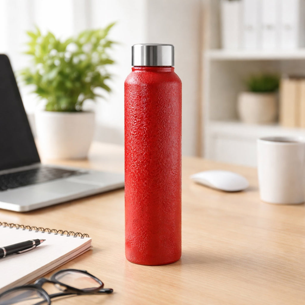 Custom 1000 ML Stainless Steel Water Bottle Red Color (1 Pc)