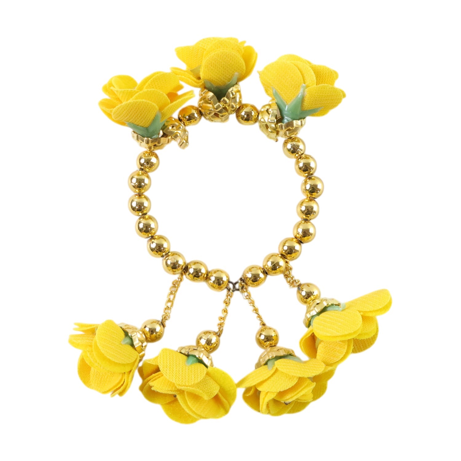 Ethnic floral wrist ornament perfect for pooja and festivals